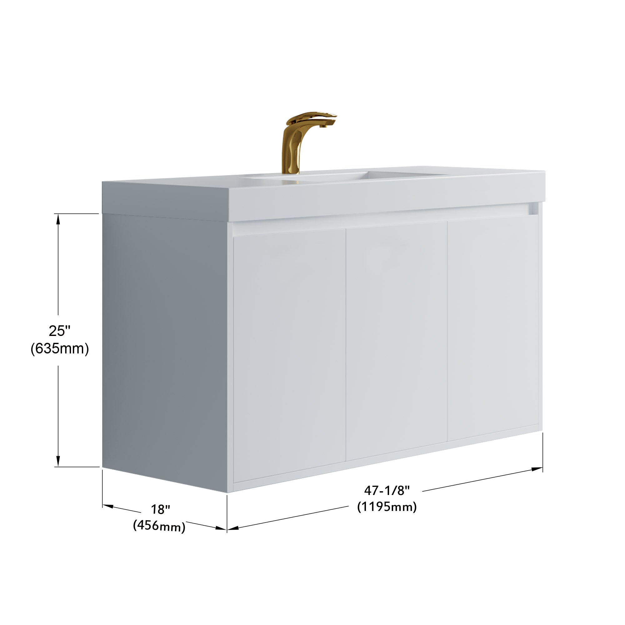 057 Series - 48 Inch Vanity - Single Sink