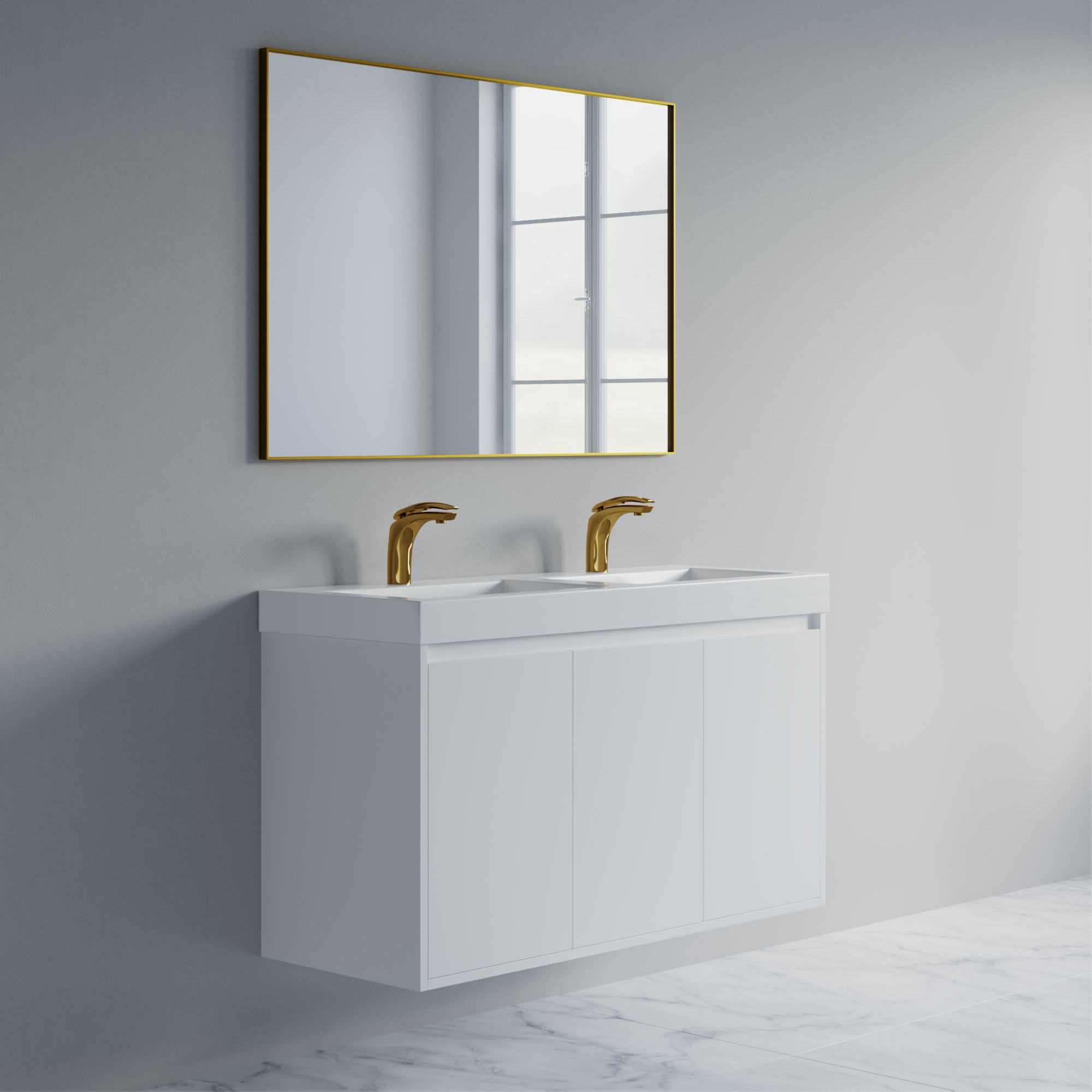 057 Series - 48 Inch Vanity Double Sinks