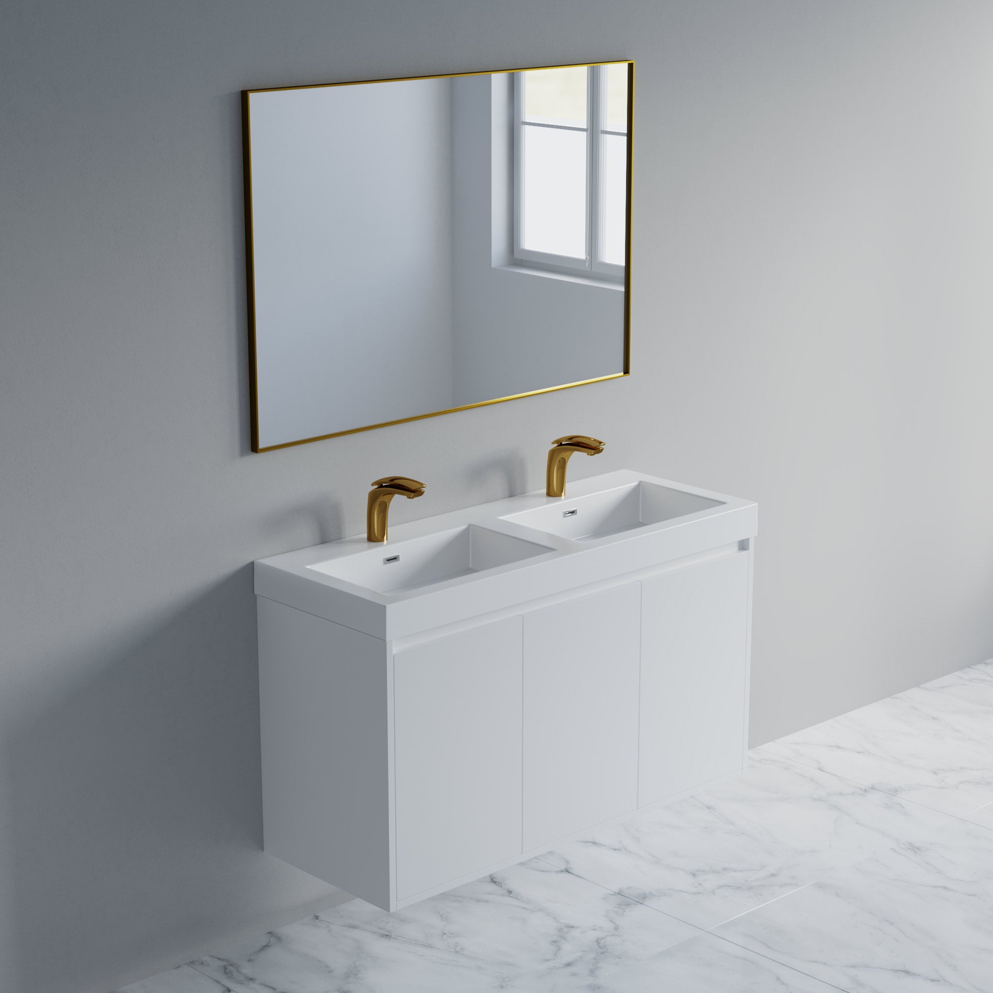 057 Series - 48 Inch Vanity Double Sinks