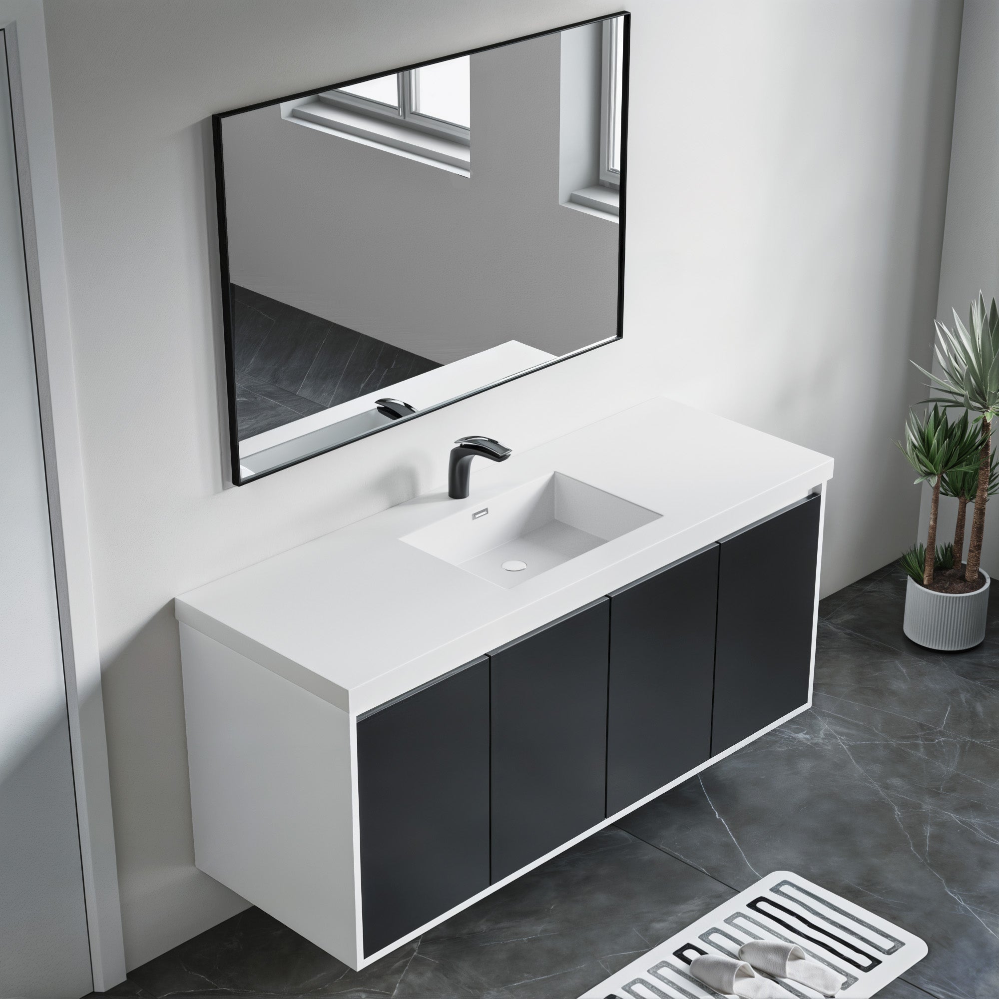 057 Series - 60 Inch Vanity - Single Sink