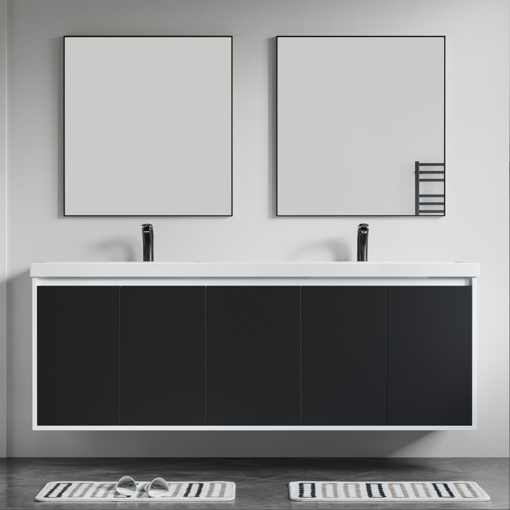 057 Series - 72 Inch Vanity - Double Sink
