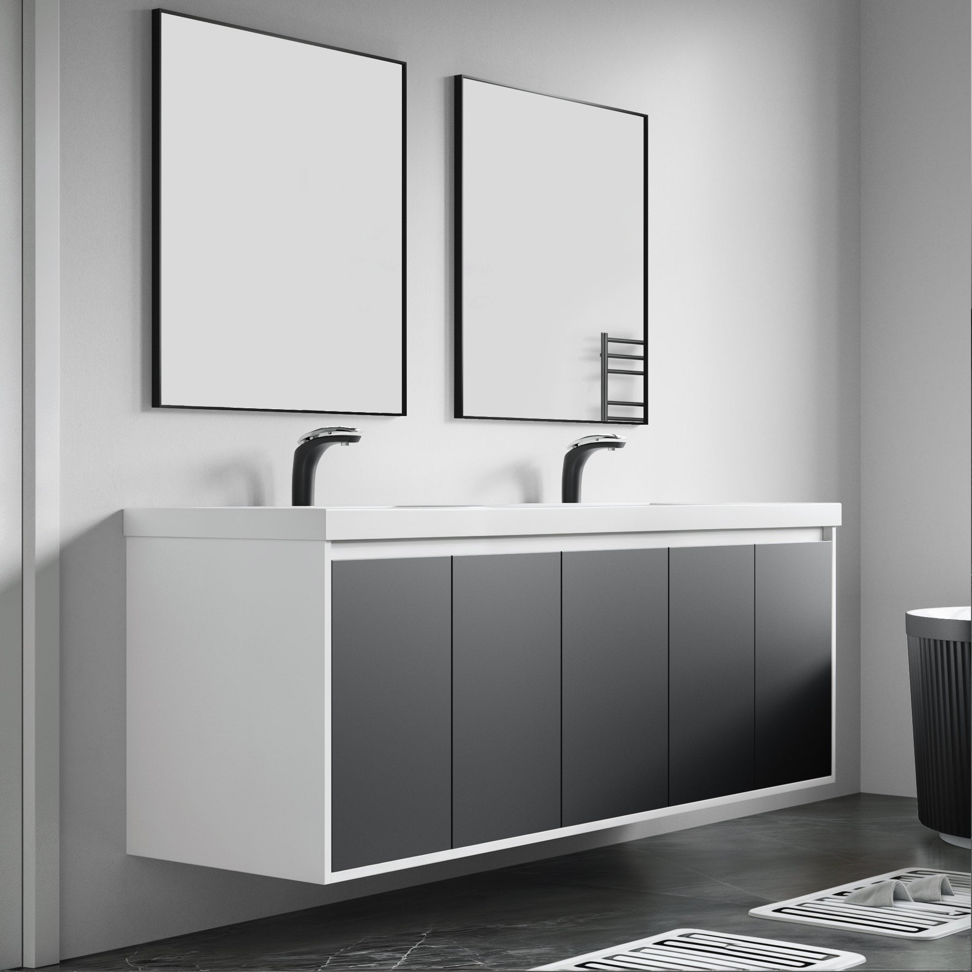 057 Series - 72 Inch Vanity - Double Sink
