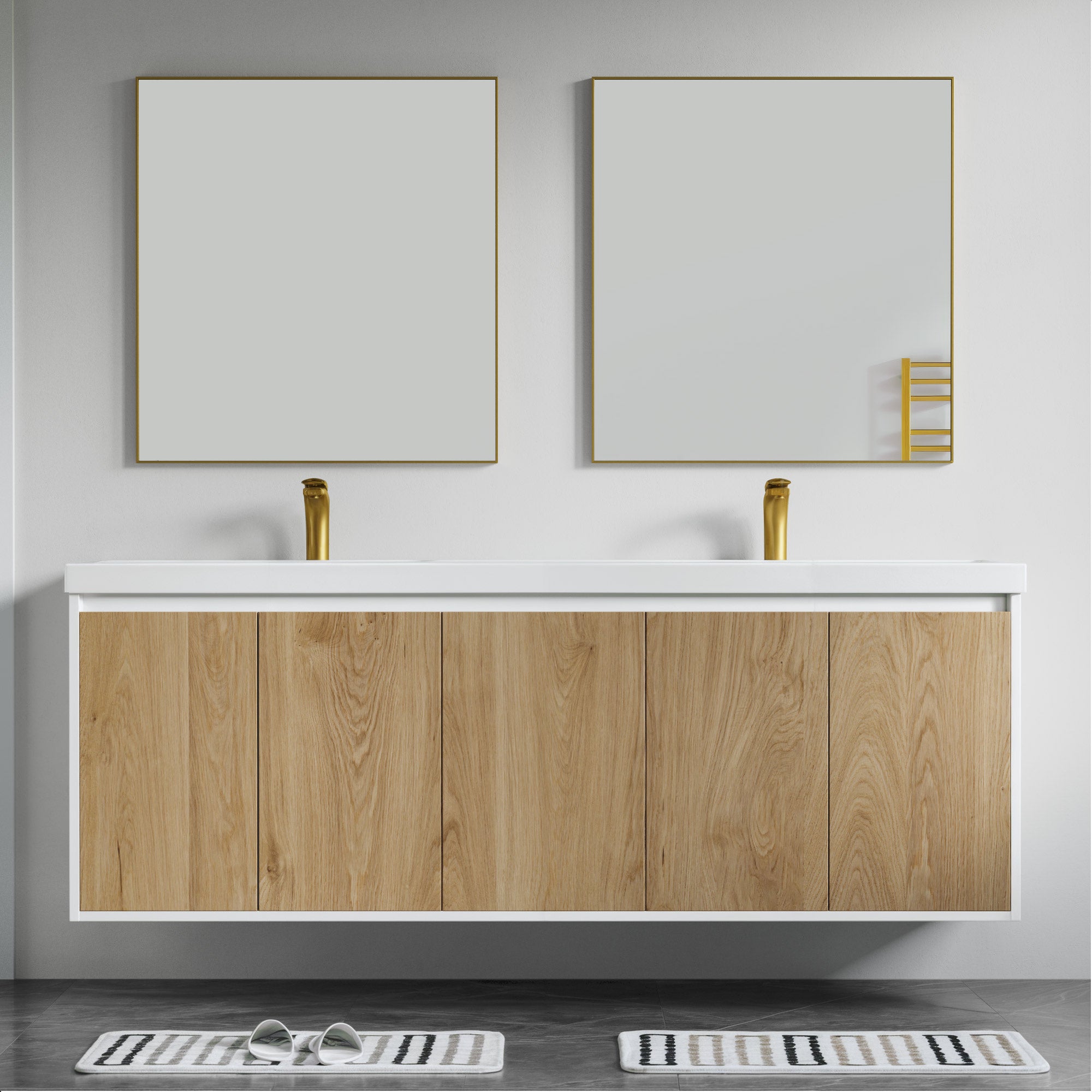 057 Series - 72 Inch Vanity - Double Sink