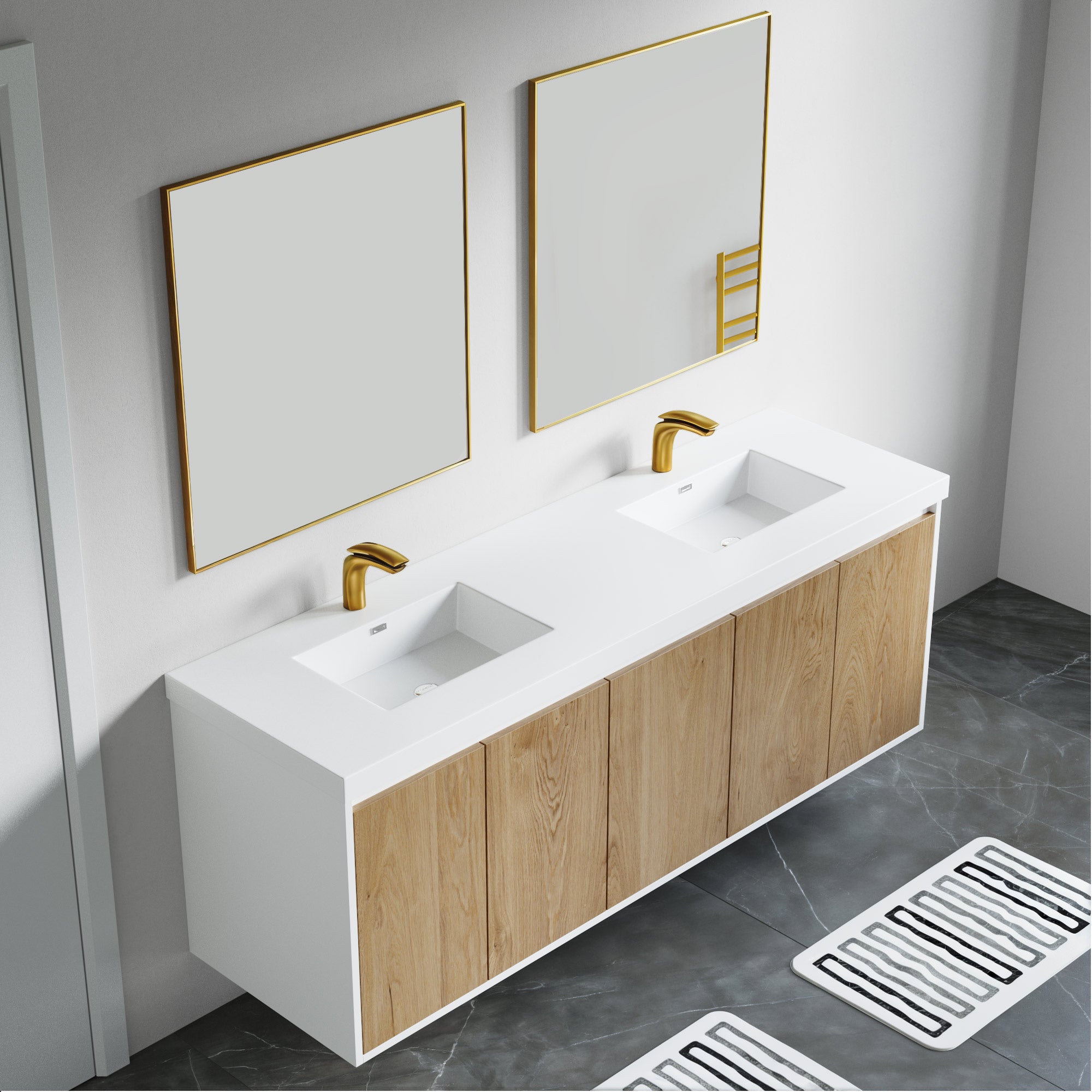 057 Series - 72 Inch Vanity - Double Sink