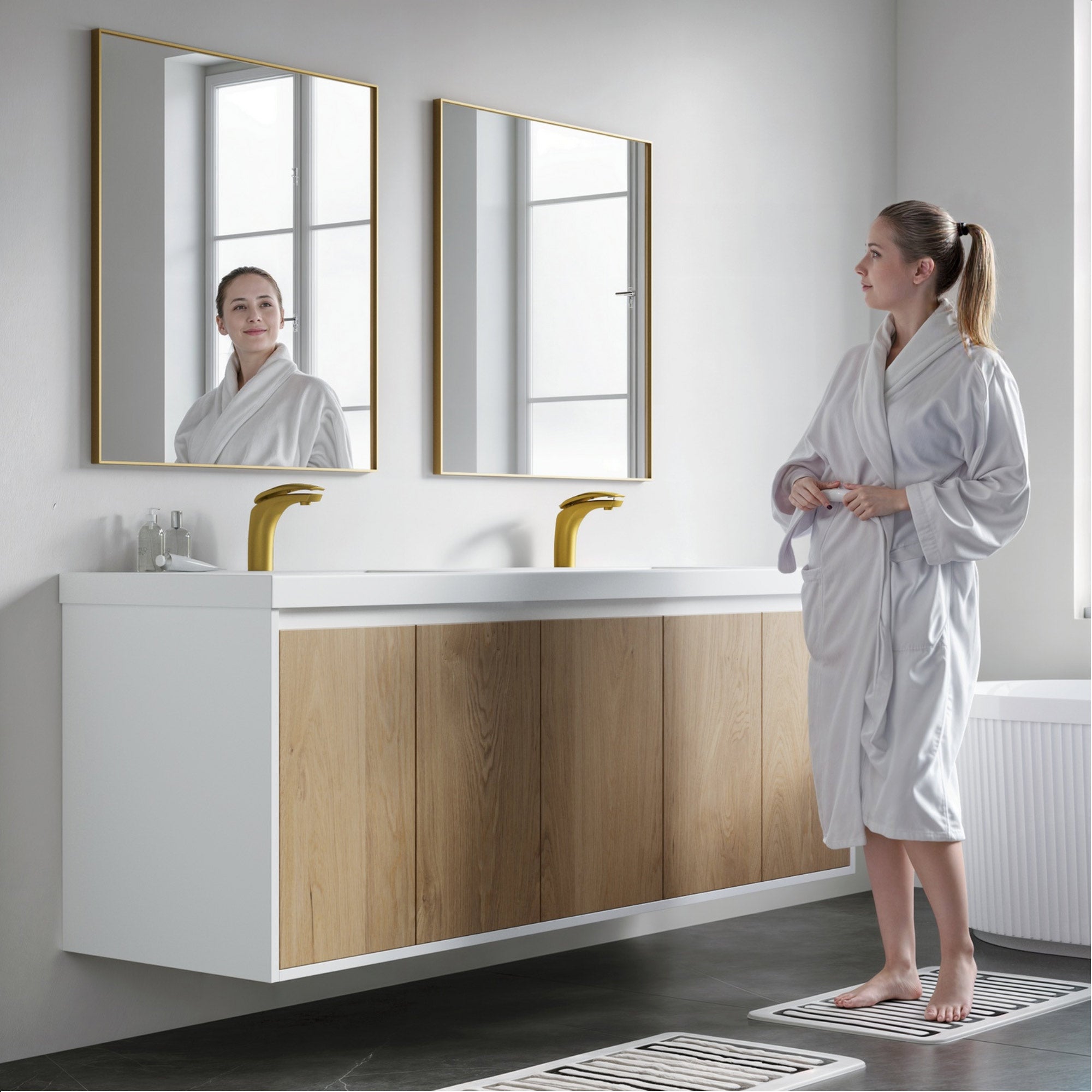 057 Series - 72 Inch Vanity - Double Sink