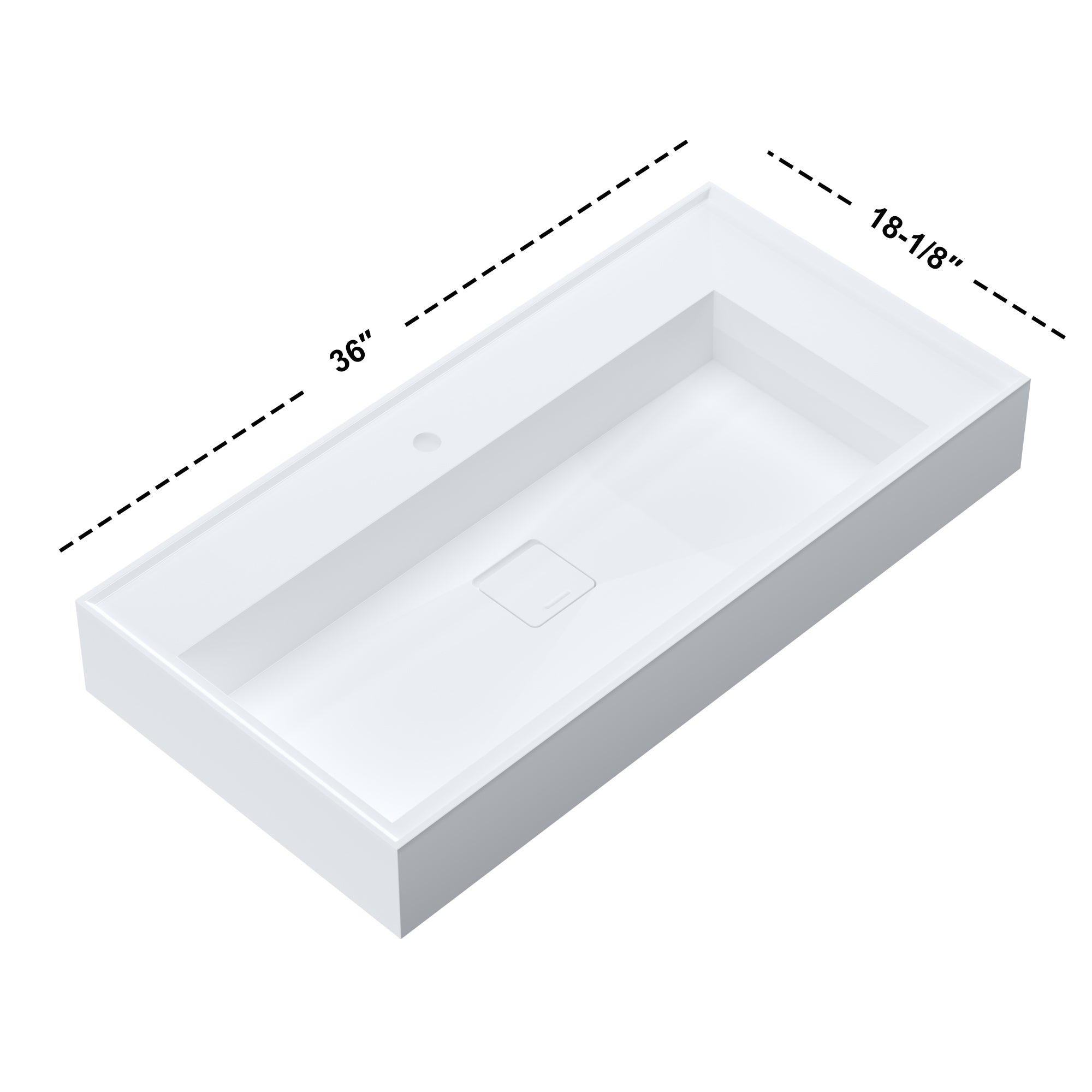 Wall Mounted Bathroom Sink 070 3618 - ADA