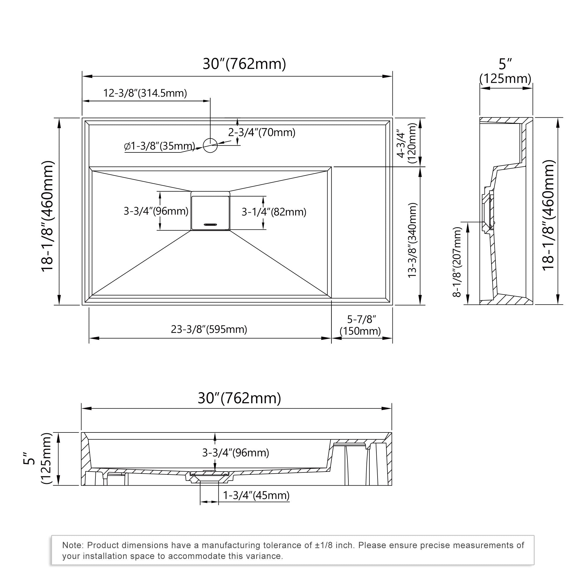Wall Mounted Bathroom Sink - 070 3018