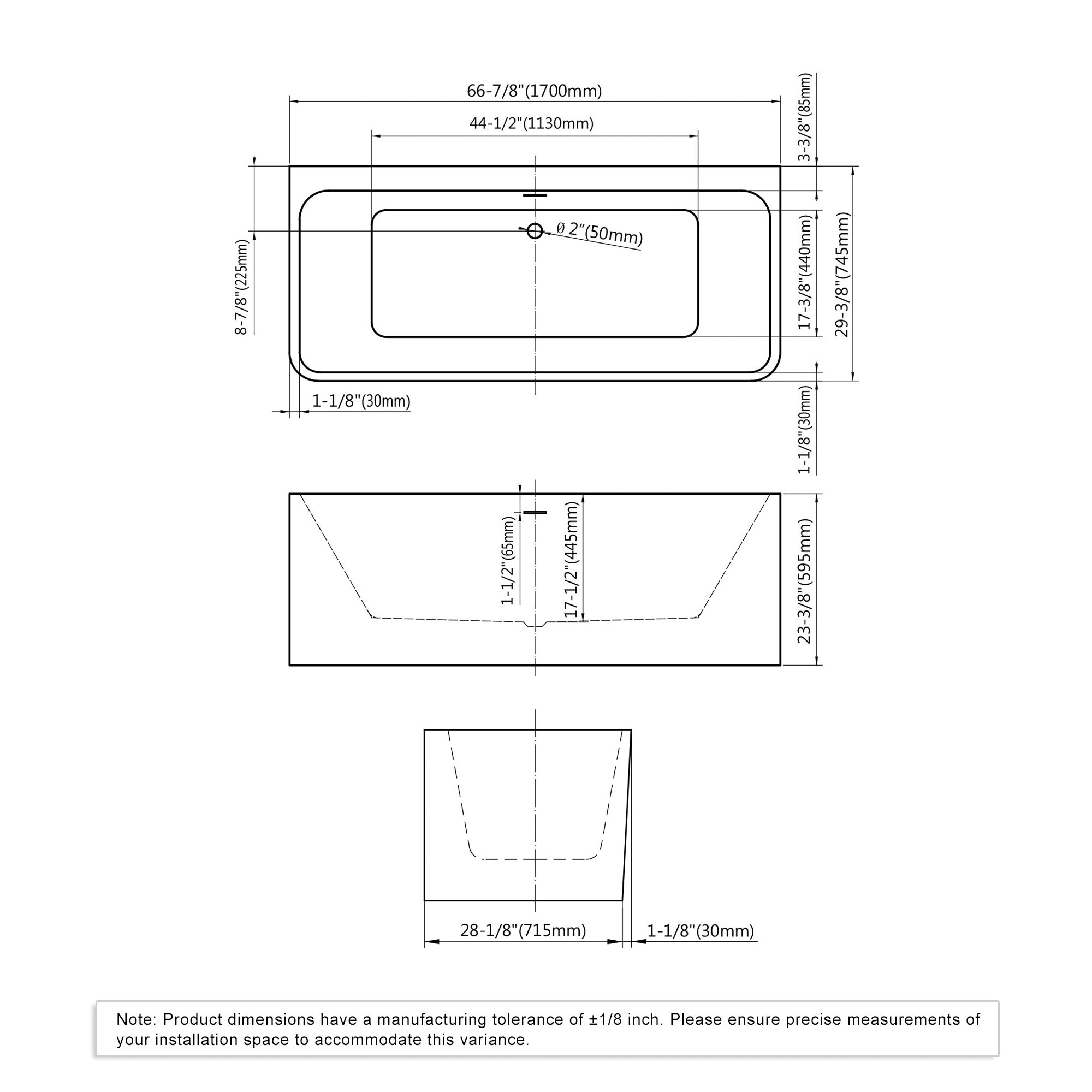 Freestanding bathtubs-073 6730 01