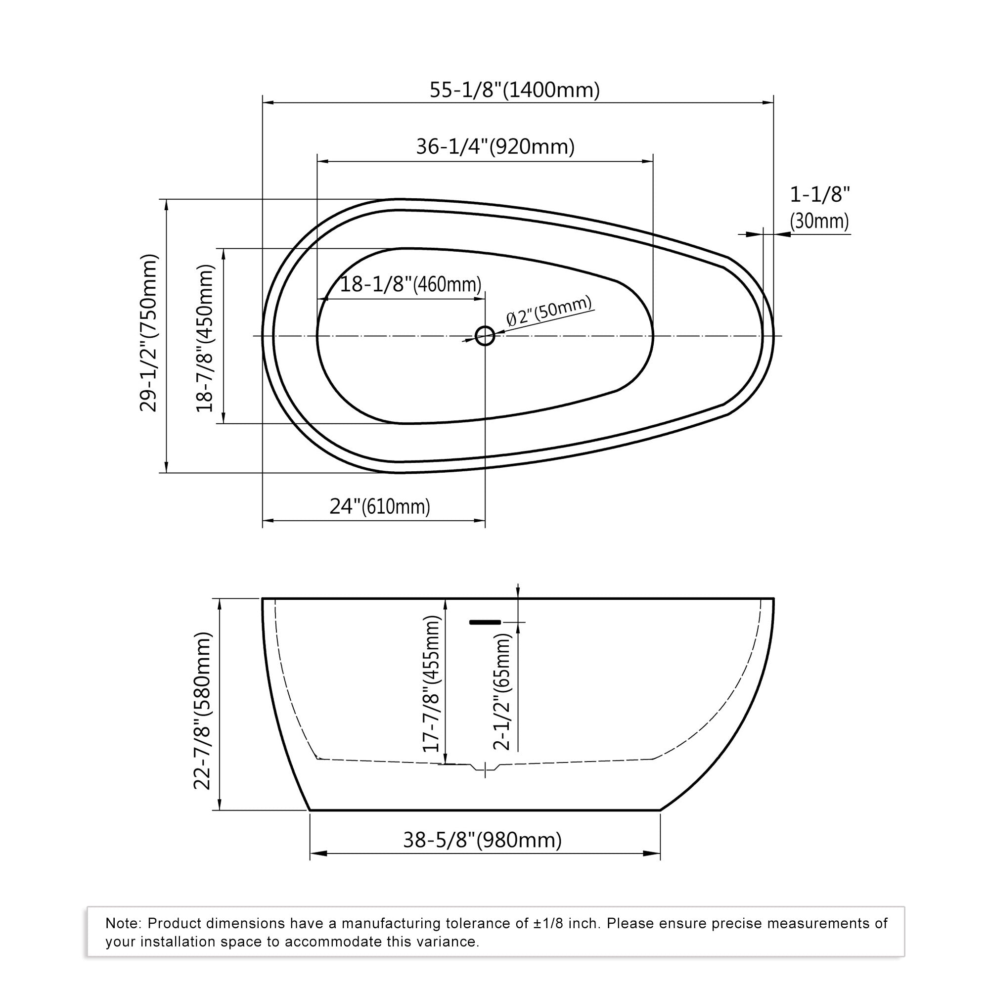 Freestanding bathtubs 074 5528 01