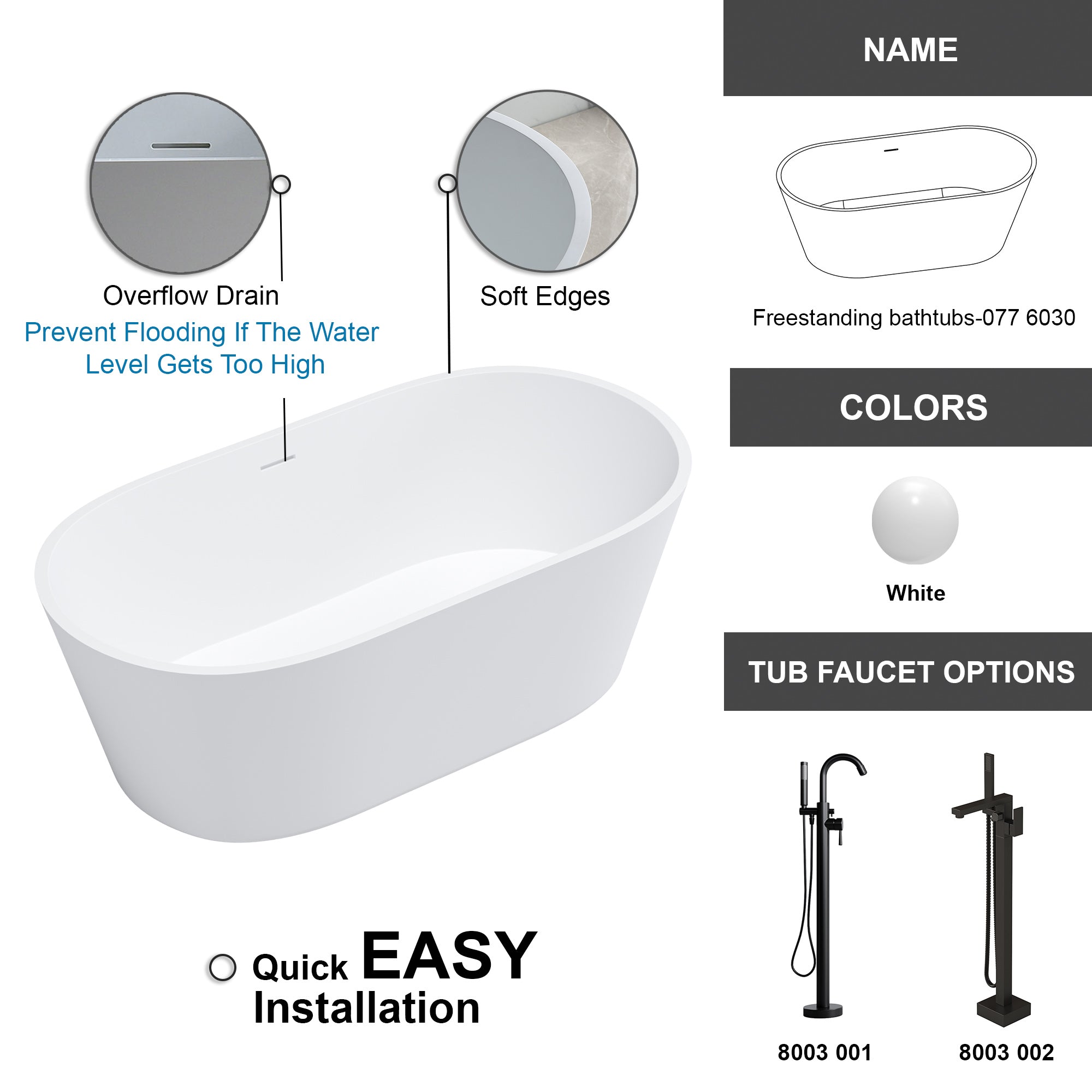 Freestanding bathtubs-077 6030