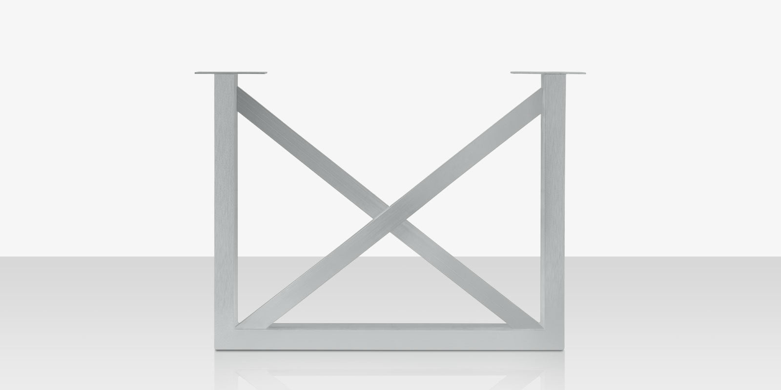 Contemporary Bases Square X Style Dining Table Base (set of two)