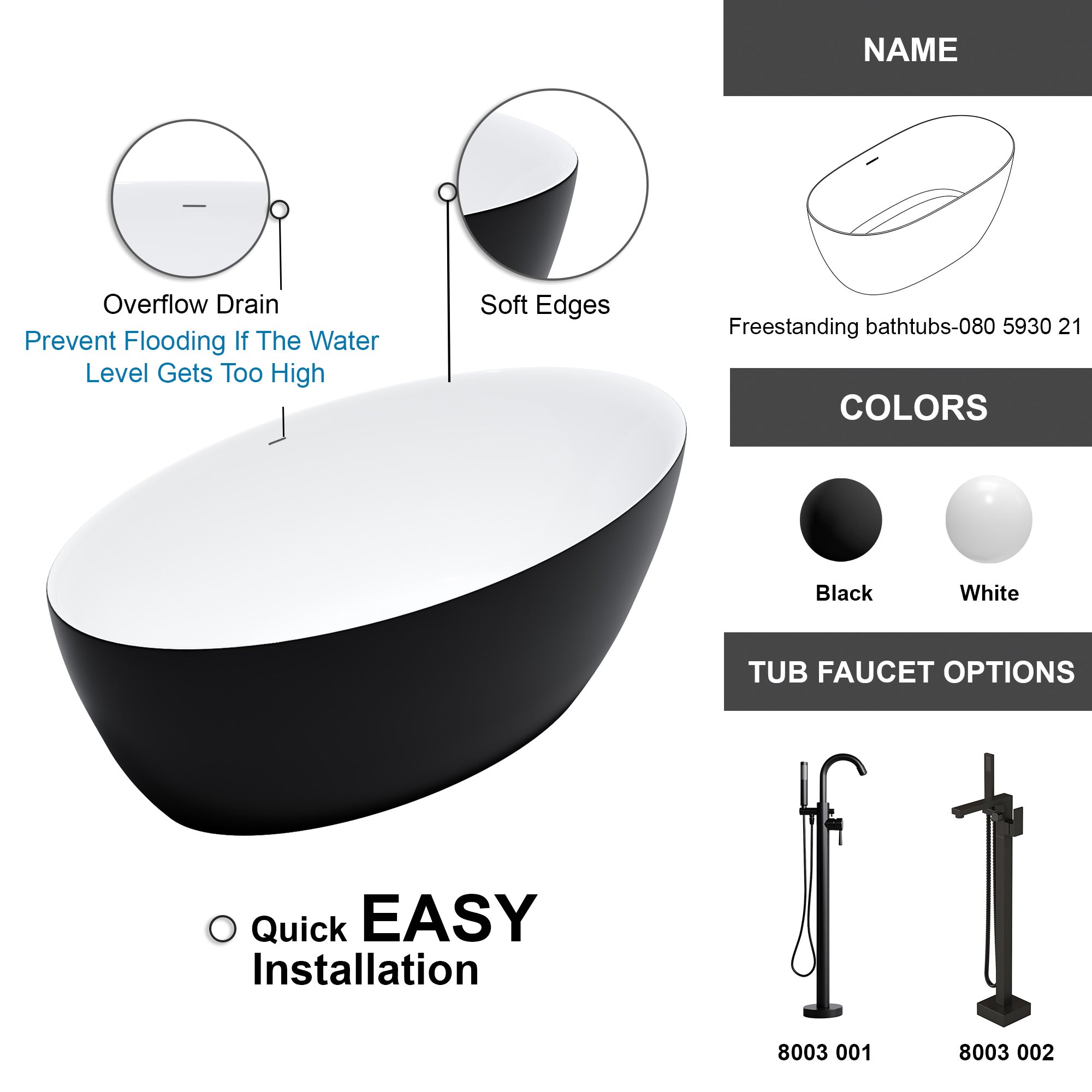 Freestanding bathtubs-080 5930 02