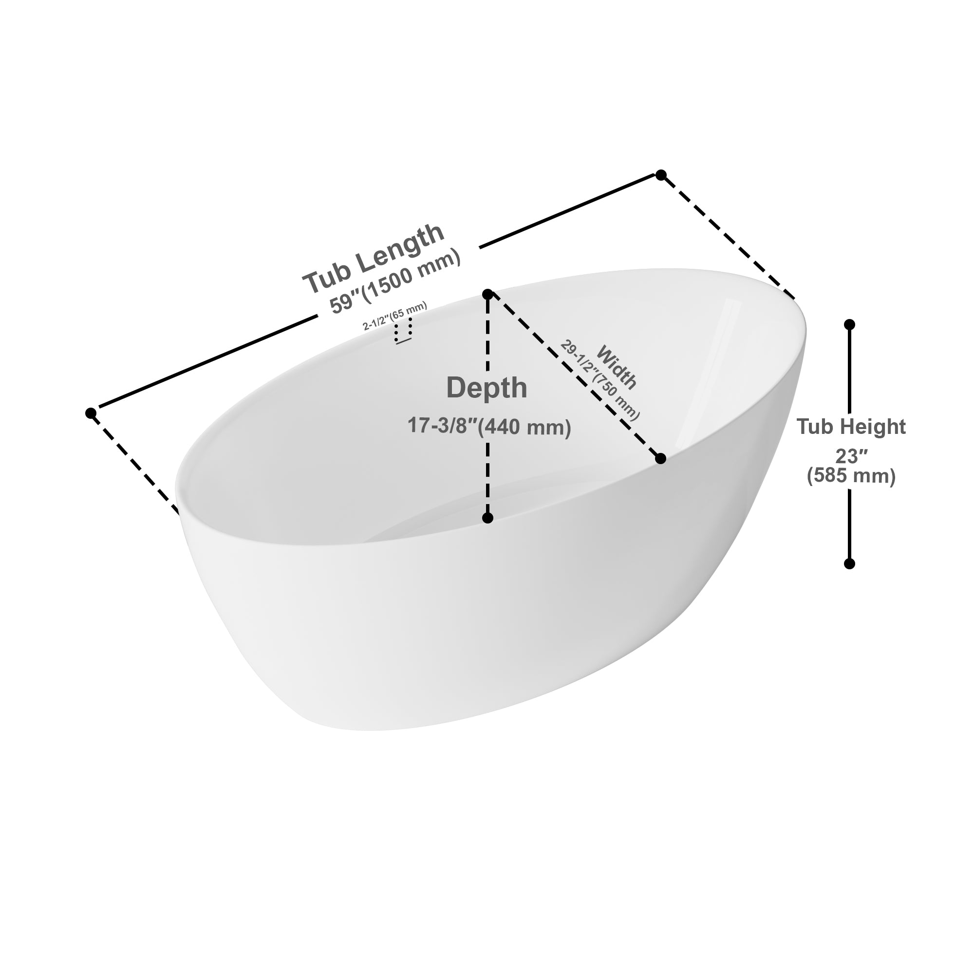 Freestanding bathtubs-080 5930 21