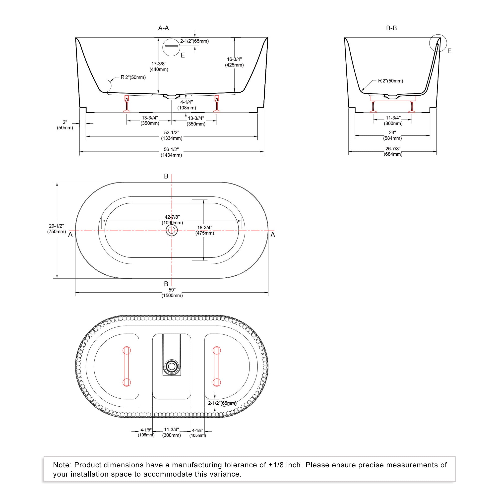 Freestanding bathtubs-081 5930 01