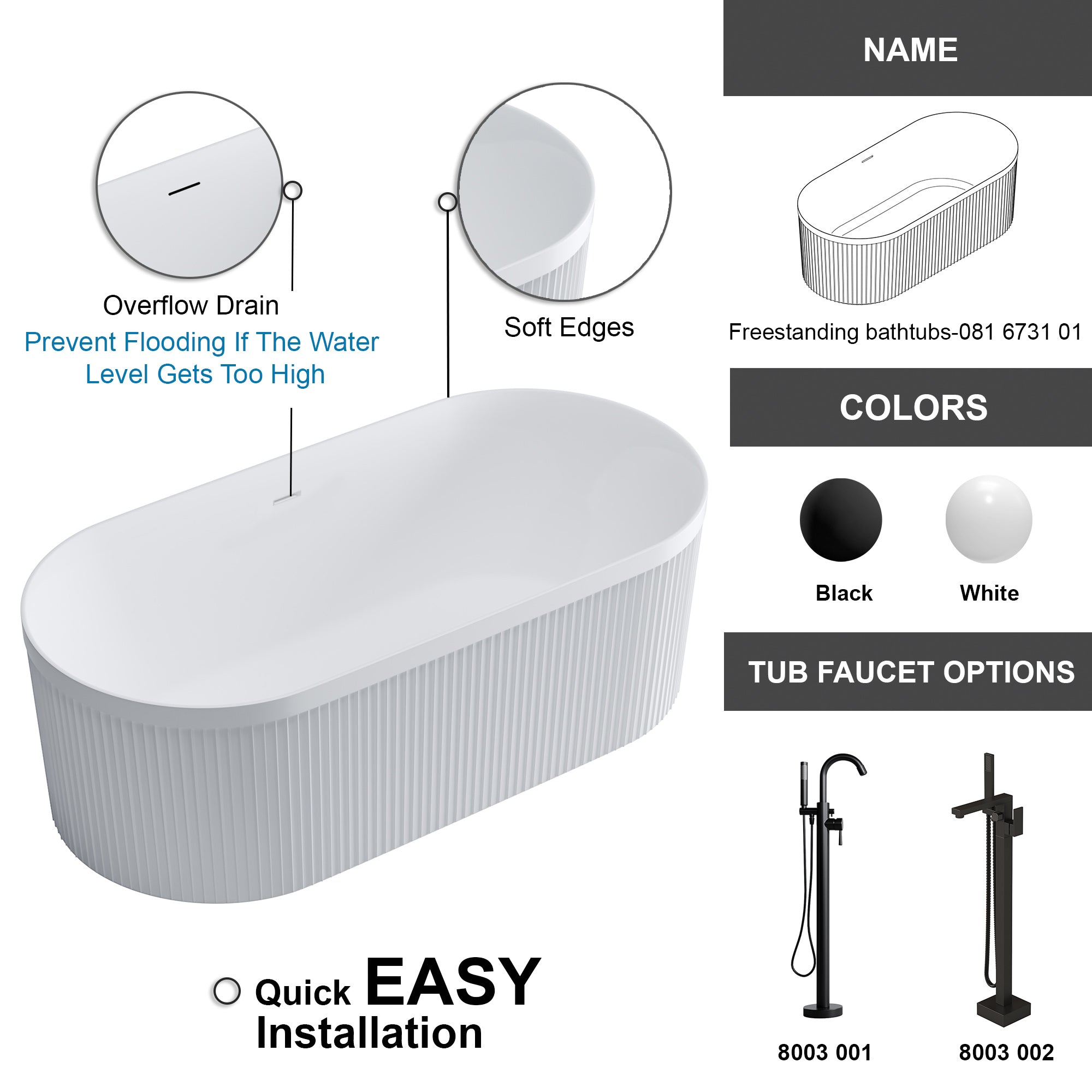 Freestanding bathtubs-081 6731 01