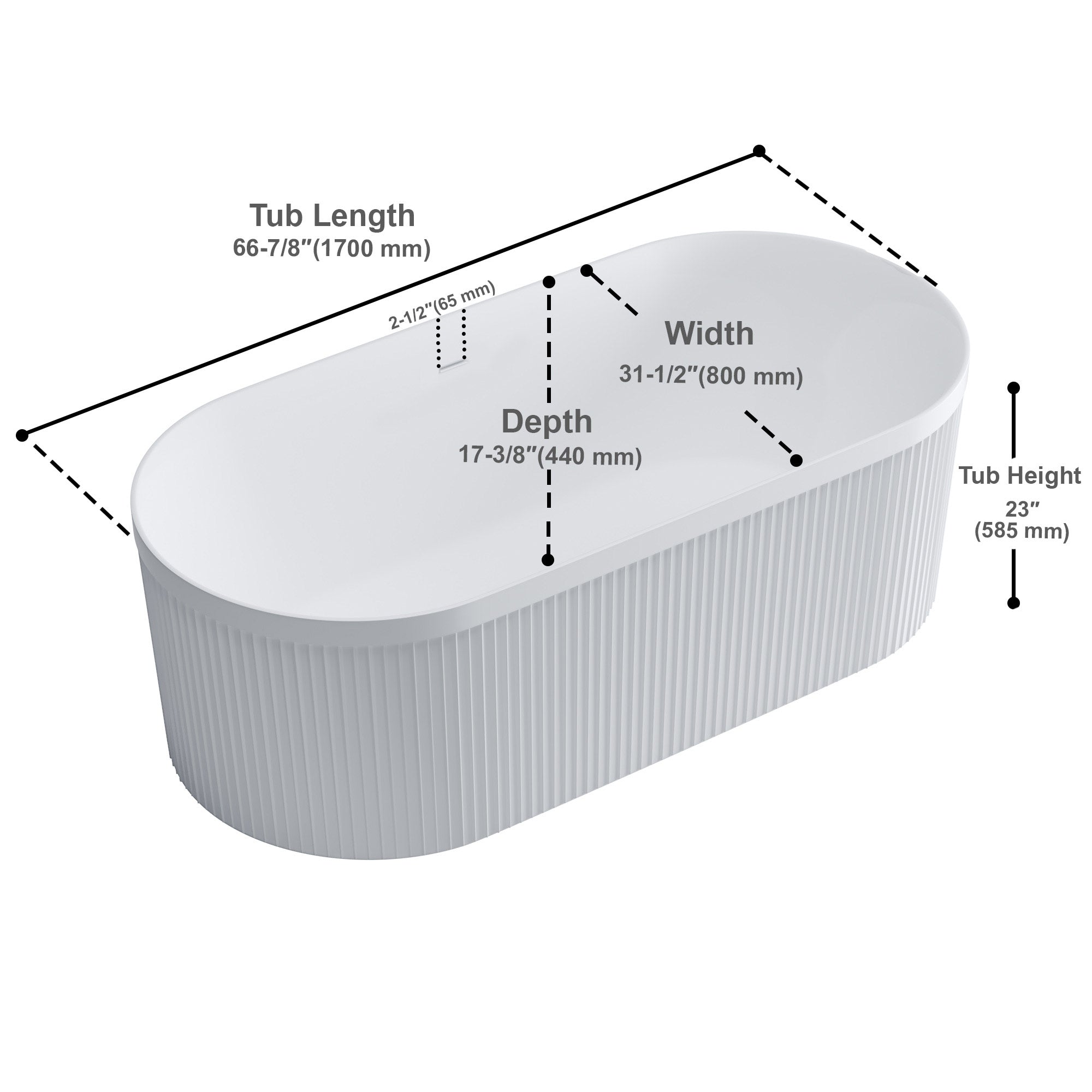 Freestanding bathtubs-081 6731 01