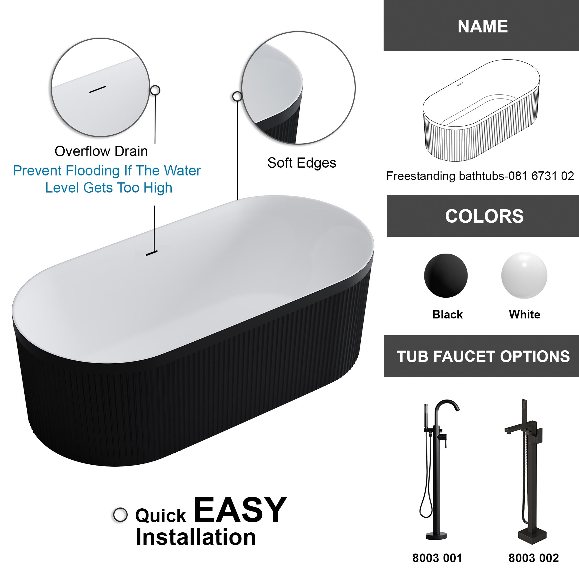 Freestanding bathtubs-081 6731 02