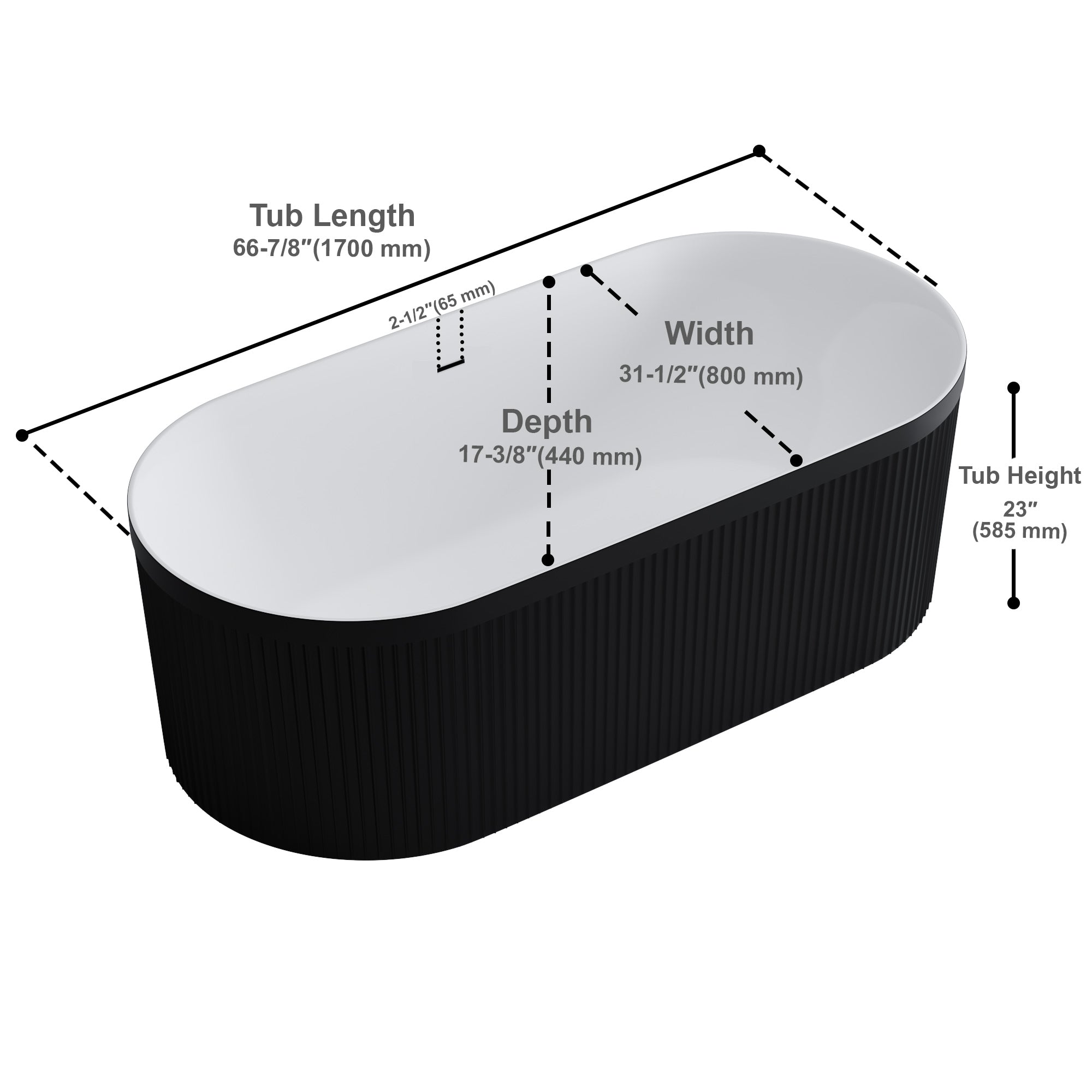 Freestanding bathtubs-081 6731 02