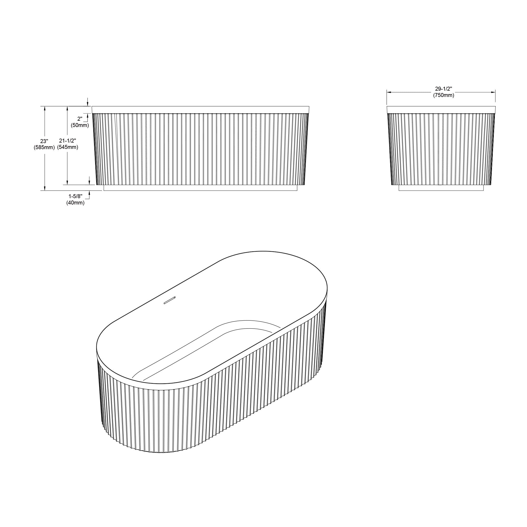 Freestanding bathtubs-081 5930 01