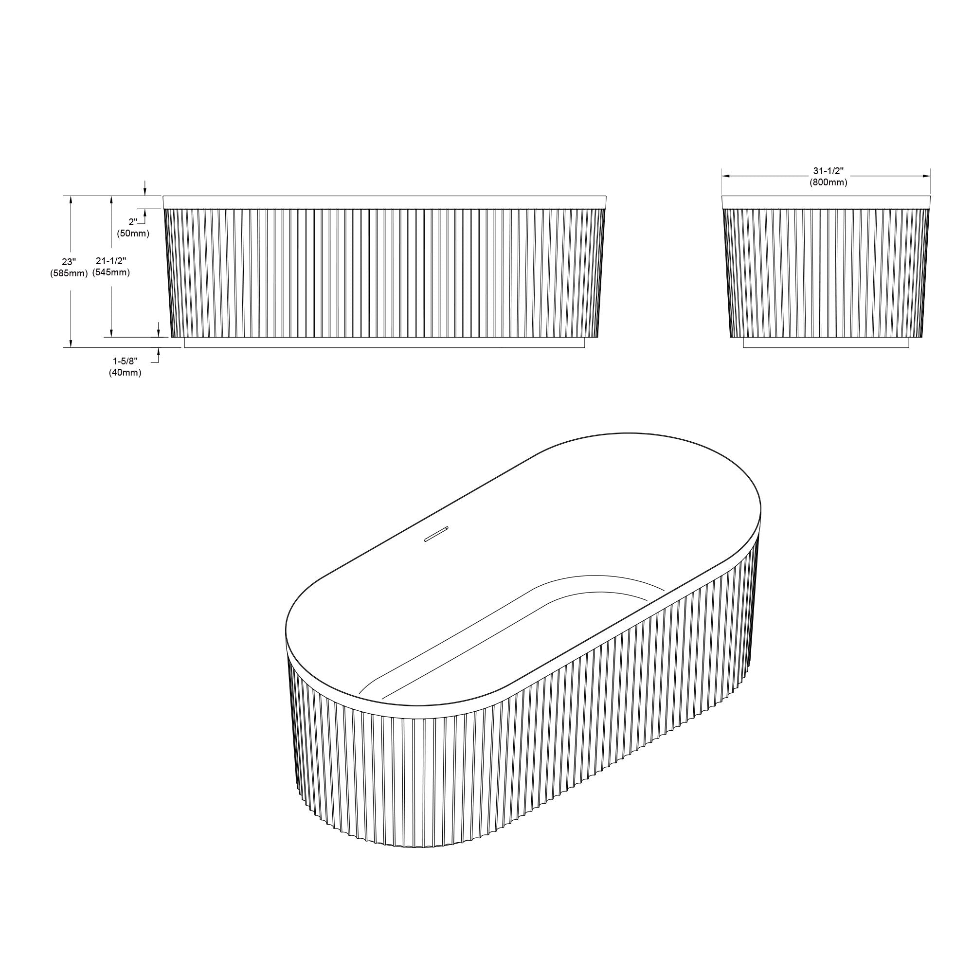 Freestanding bathtubs-081 6731 02