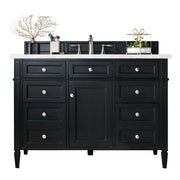 James Martin Brittany 48" Single Vanity in Black Onyx with 3cm Countertop and FreePower Wireless Charger