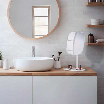 Make-up Mirror on Stand, with Tray