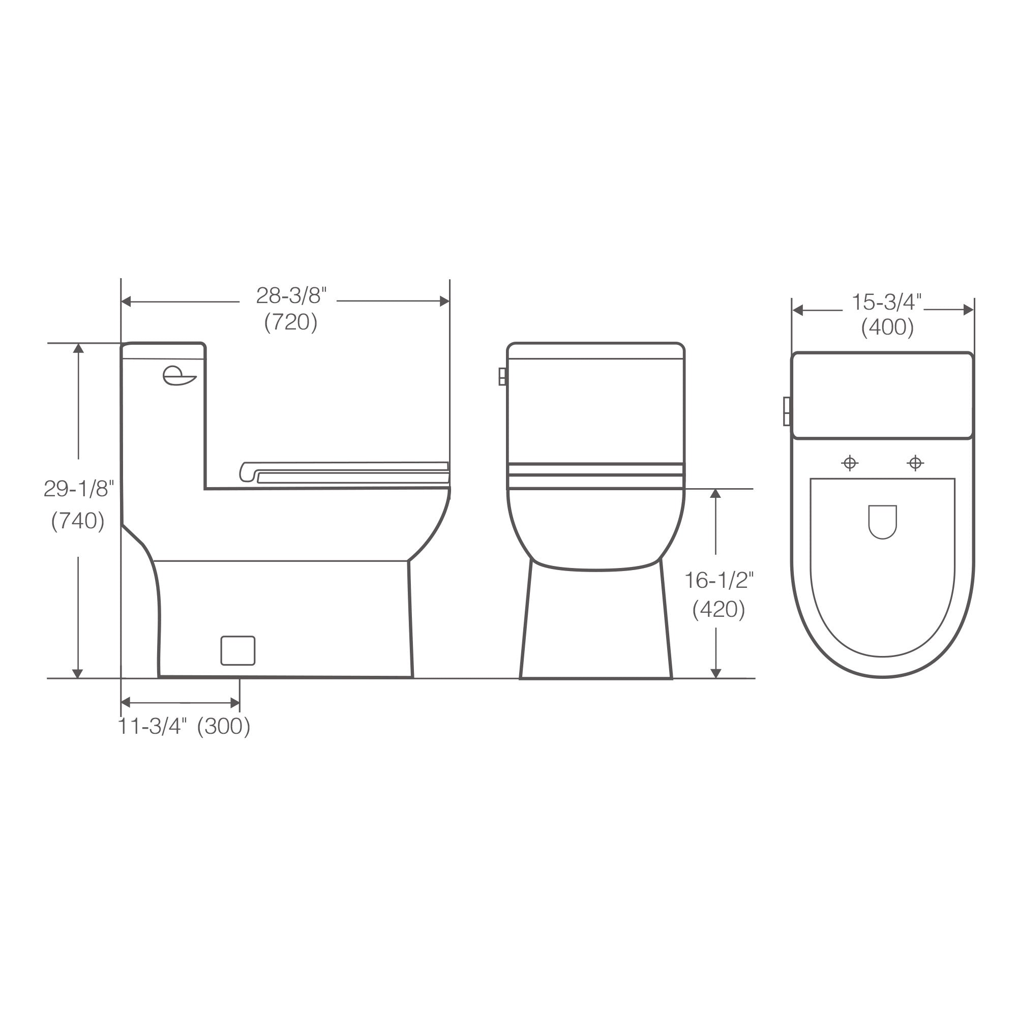 Siphonic One Piece Toilet - 090 2816 01