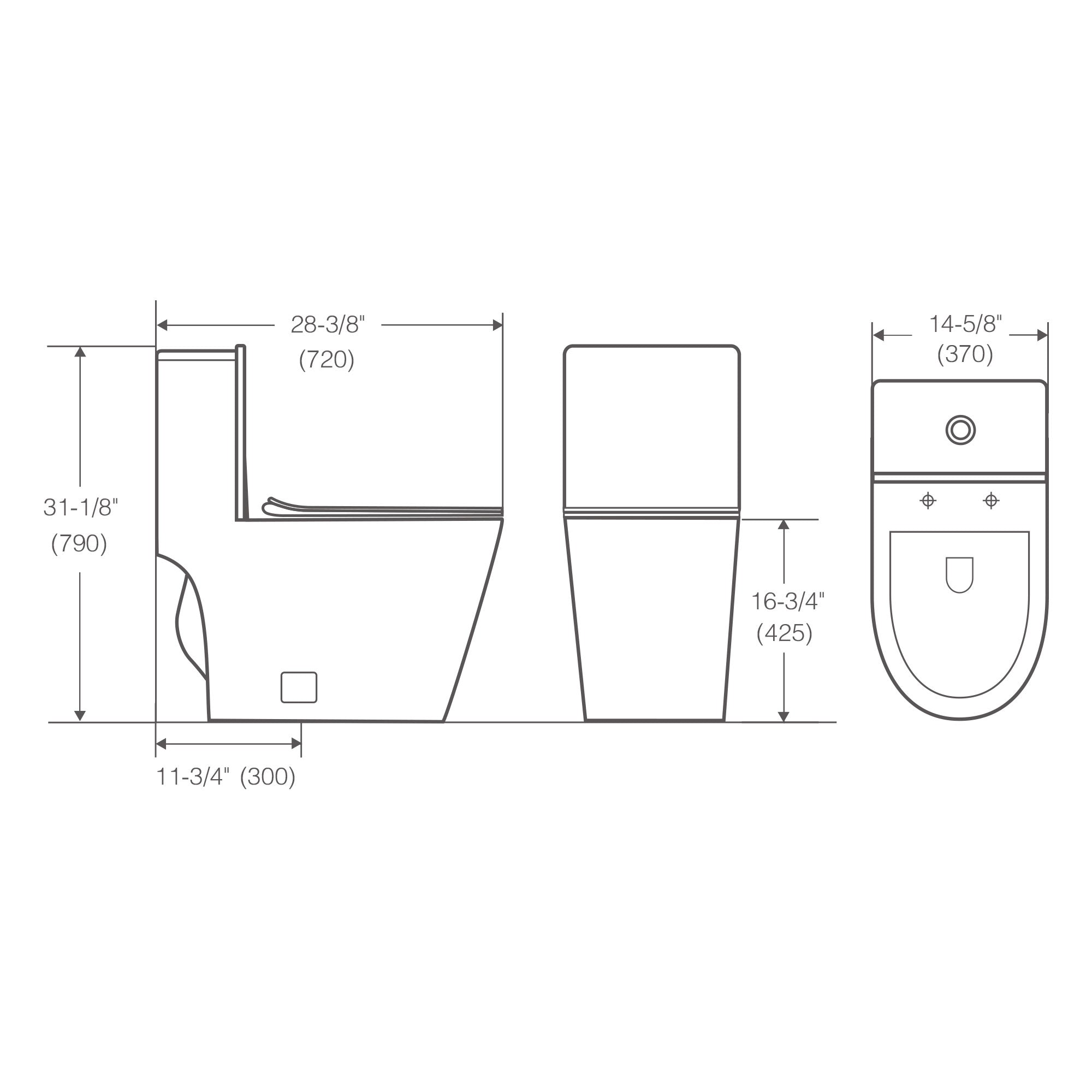 Siphonic One Piece Toilet - 091 2816 01
