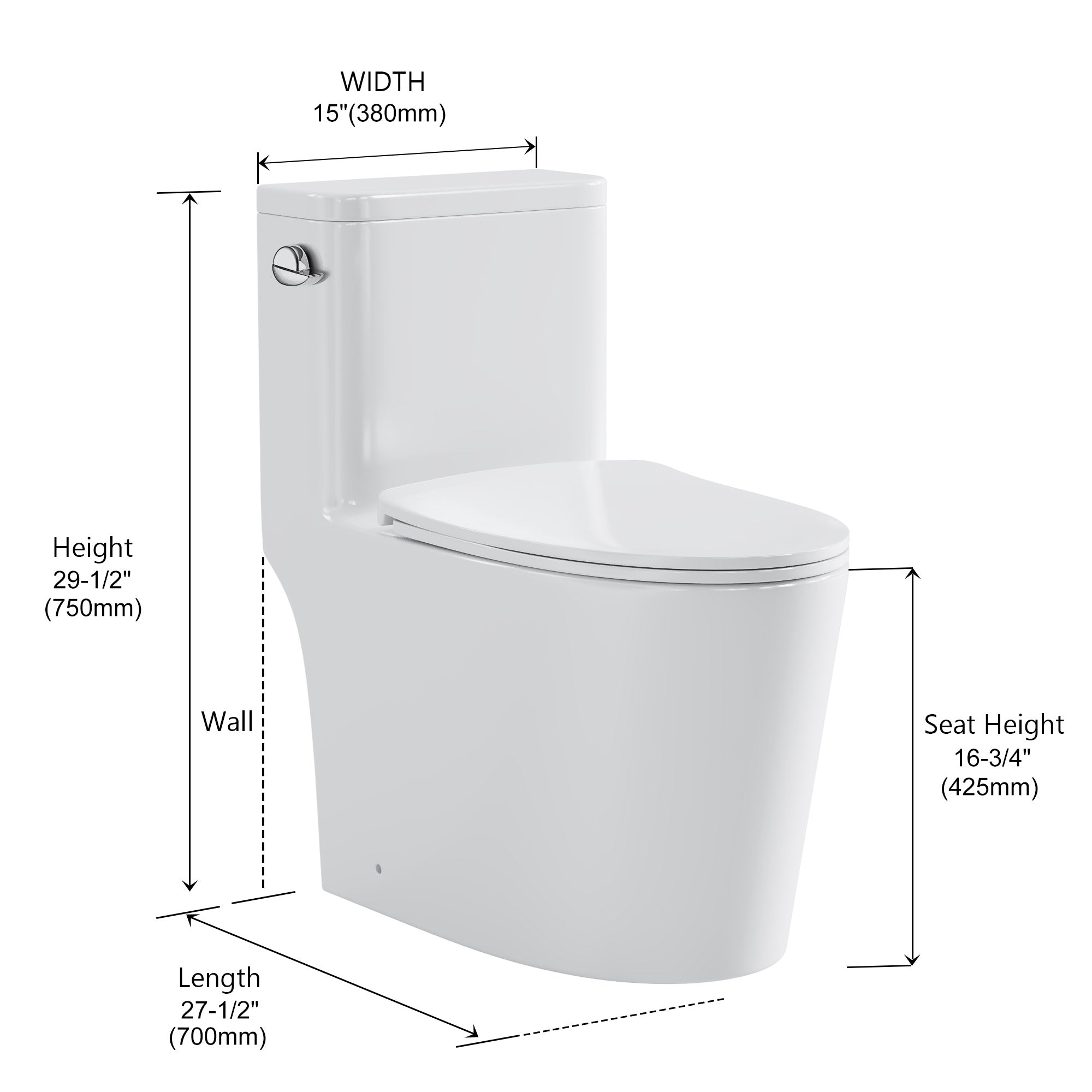 Siphonic One Piece Toilet - 092 2816 01