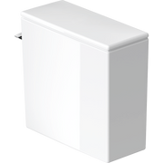 Duravit DuraStyle 1 GPF Single Flush ADA Compliant Toilet Tank in White with Left Lever Flush