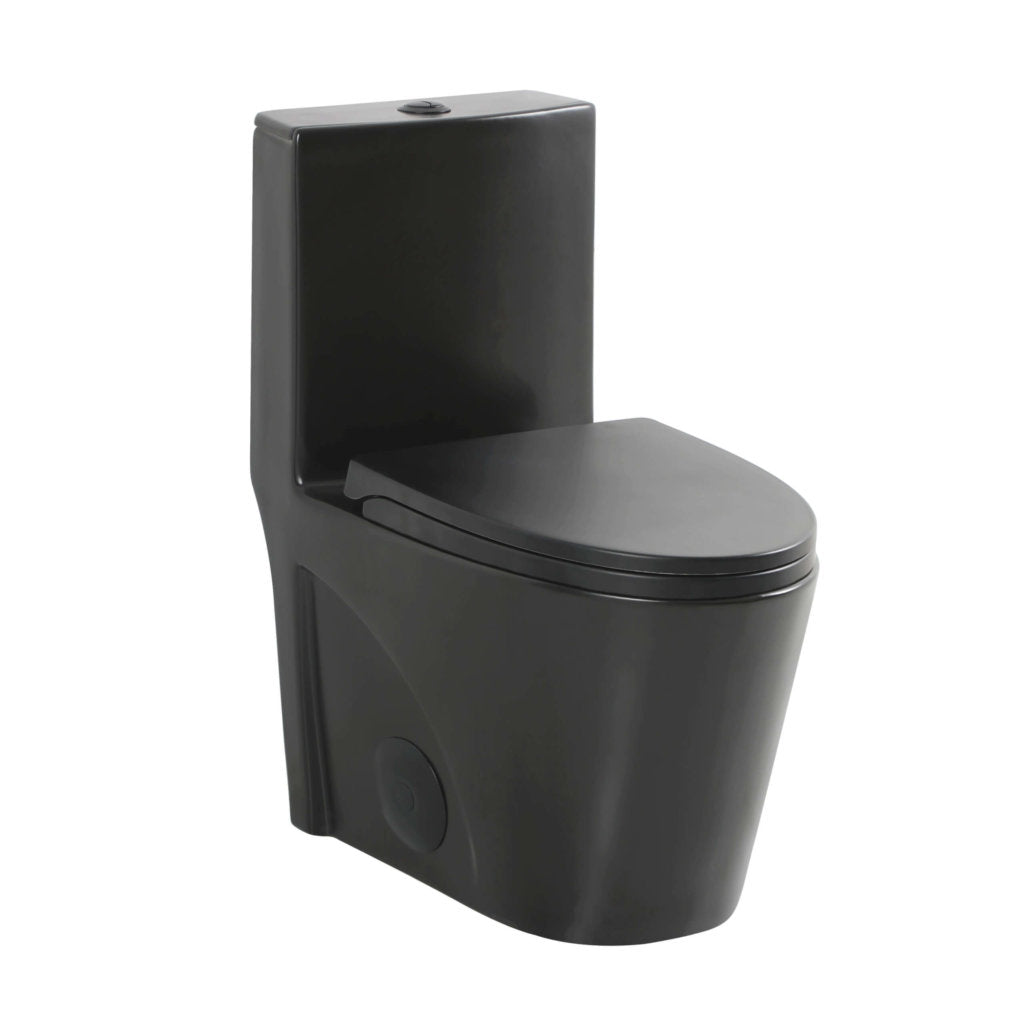 Fine Fixtures MOTB7 Ultraluxe One‑Piece Elongated Toilet – Dual Flush, 12" Rough‑In