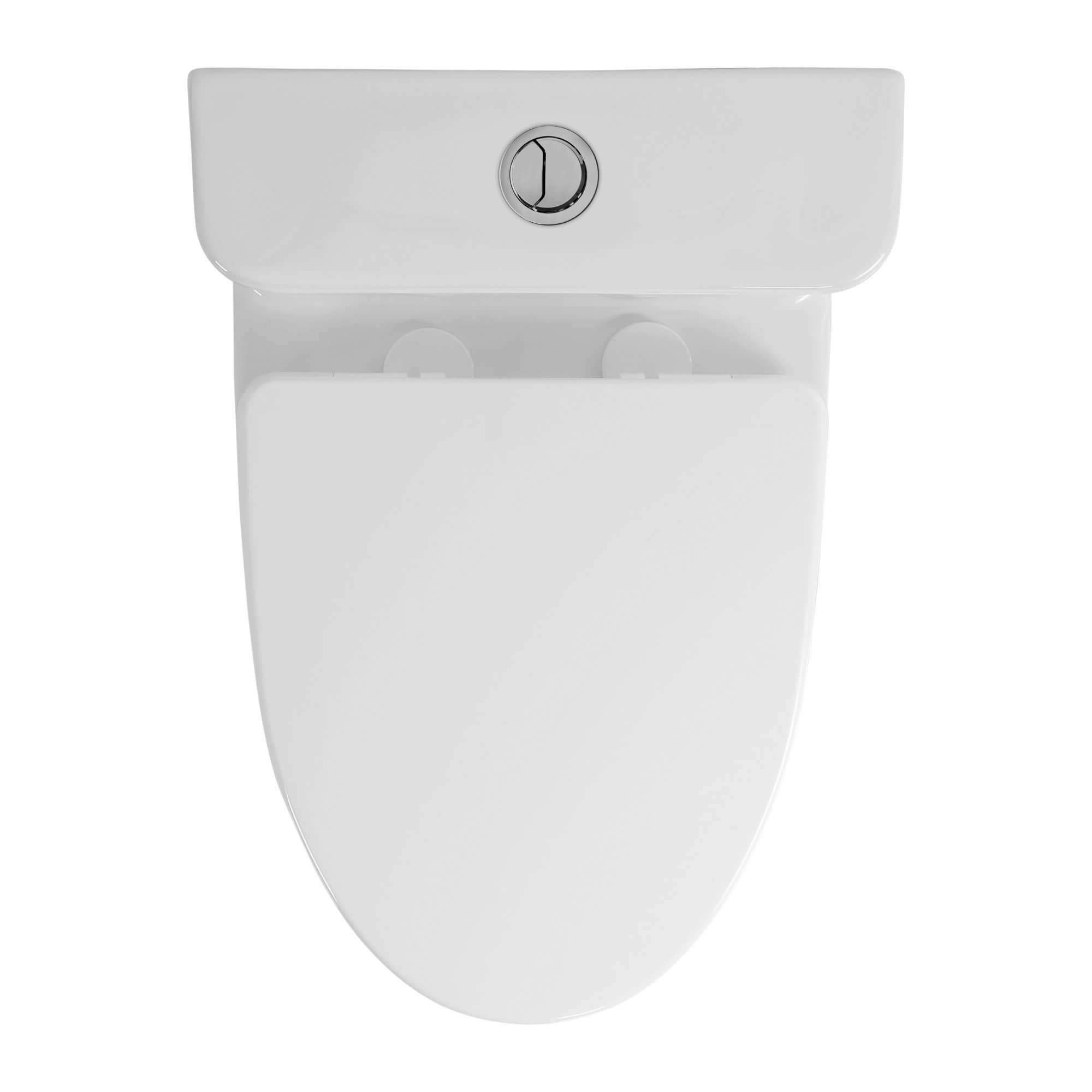 Fine Fixtures MOTB13W-O One-Piece Toilet – 1.28 GPF Round White