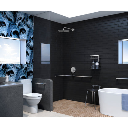 LIVING - Grab Bar, Long. Chromed Stainless Steel, Lenght 900 mm