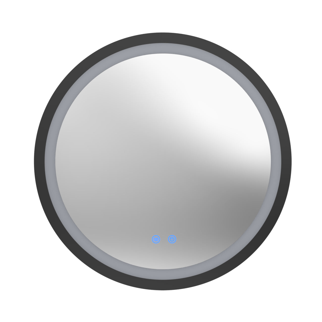 MAIDSTONE Aydin 24 by 24 Inch Round Lighted Mirror with Anti-Fog