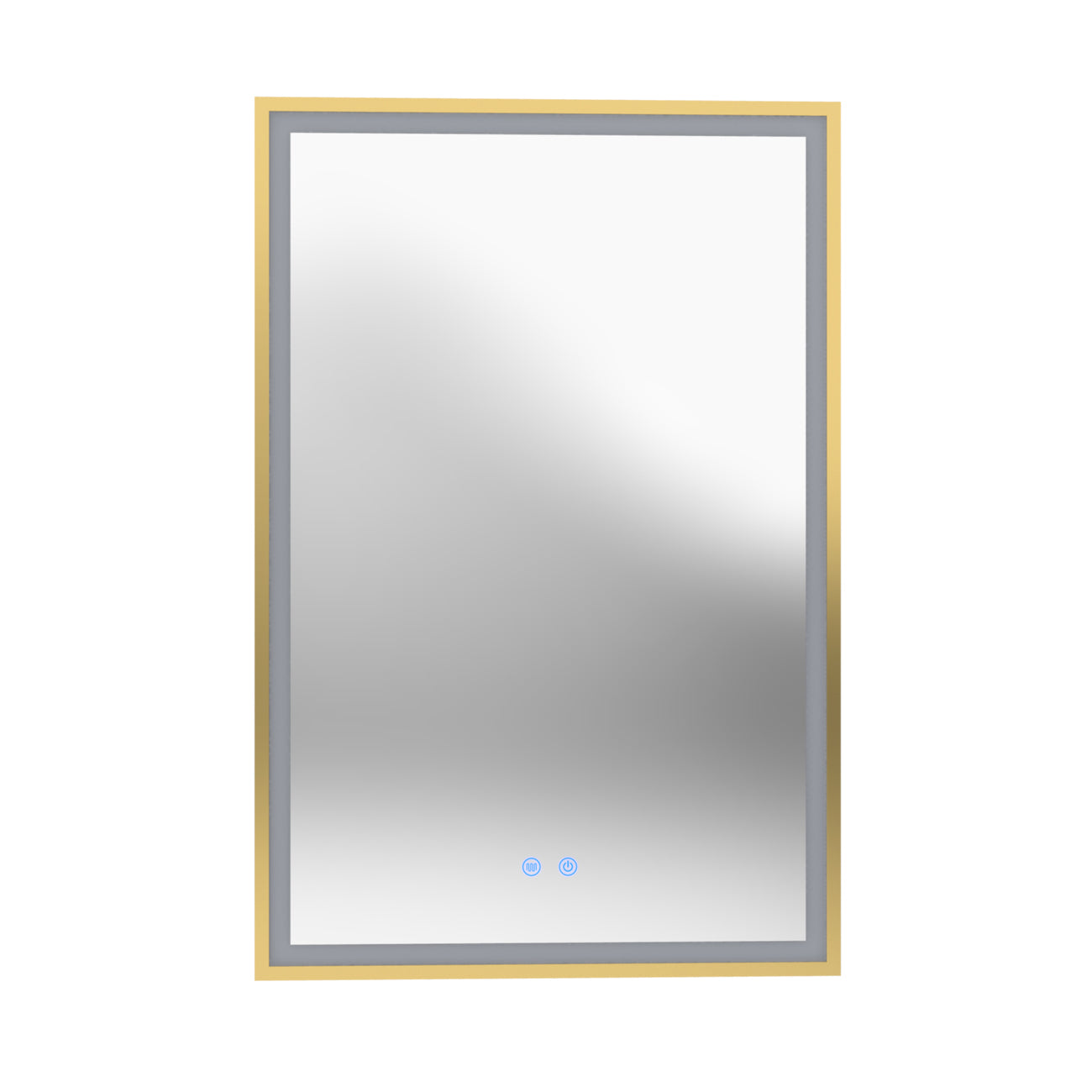 MAIDSTONE Aydin 24 by 36 Inch Rectangle Lighted Mirror with Anti-Fog