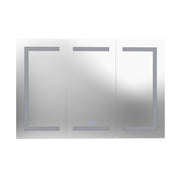 MAIDSTONE Breccan 36 x 24 Inch Triple Door LED Medicine Cabinet