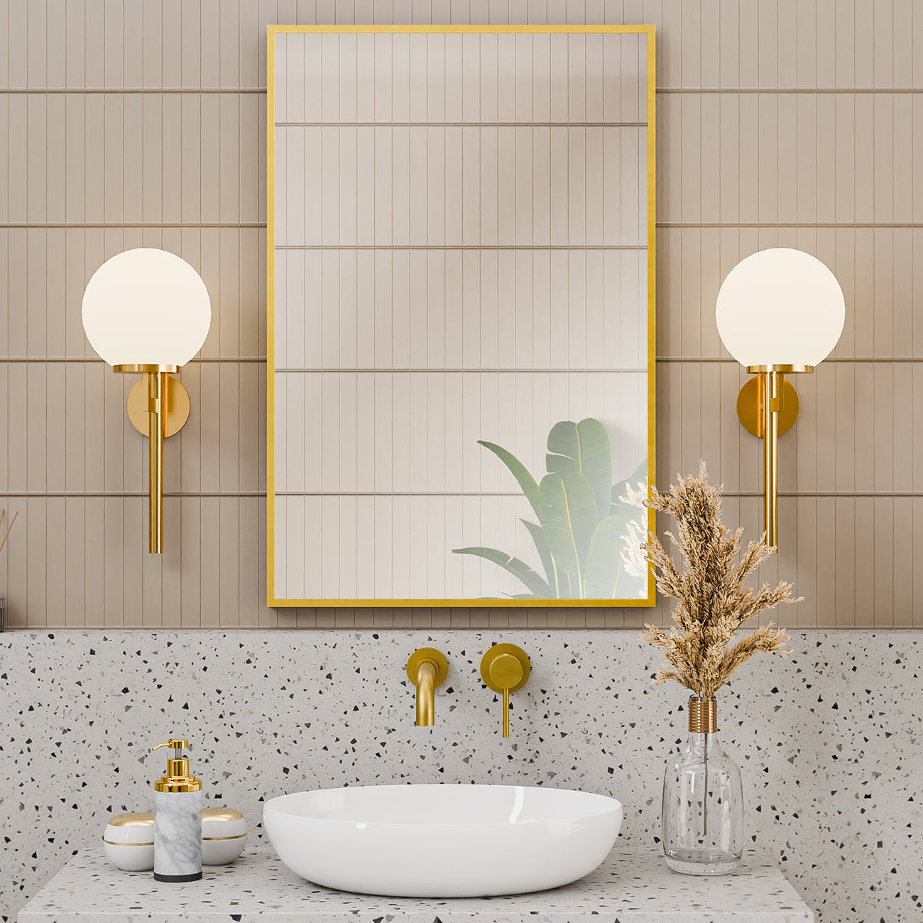 MAIDSTONE Eris 24 by 36 Inch Rectangle Mirror