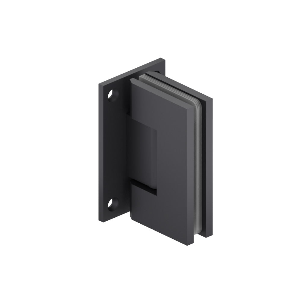 Flusso 90° Heavy Duty Wall-to-Glass Shower Door Hinge, Self-Centering – 10.WGH.5016