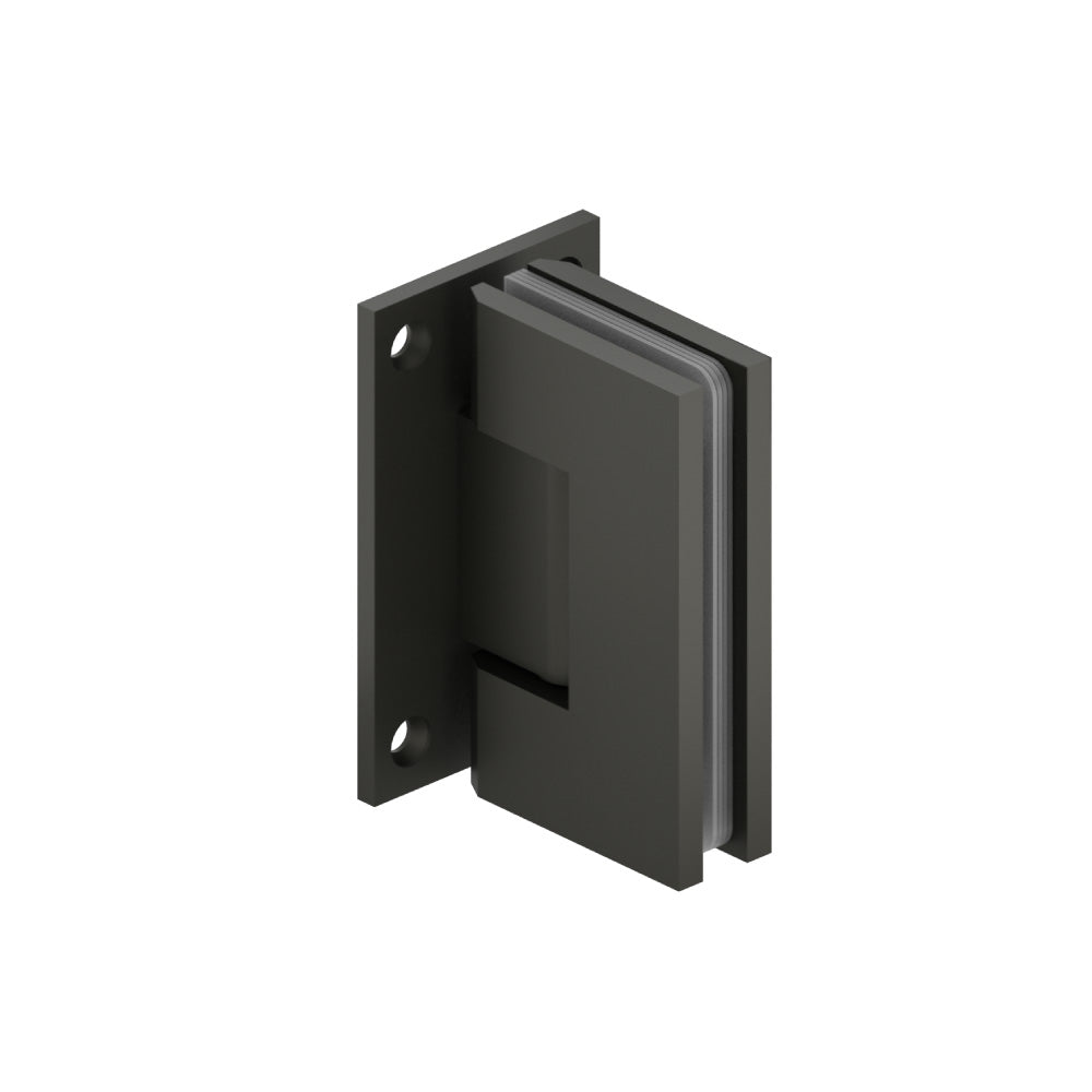 Flusso 90° Heavy Duty Wall-to-Glass Shower Door Hinge, Self-Centering – 10.WGH.5016