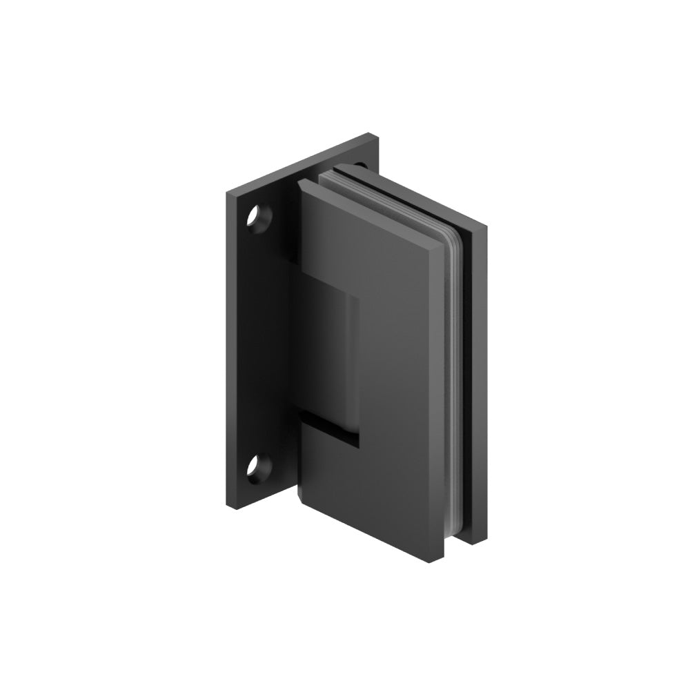 Flusso 90° Heavy Duty Wall-to-Glass Shower Door Hinge, Self-Centering – 10.WGH.5016