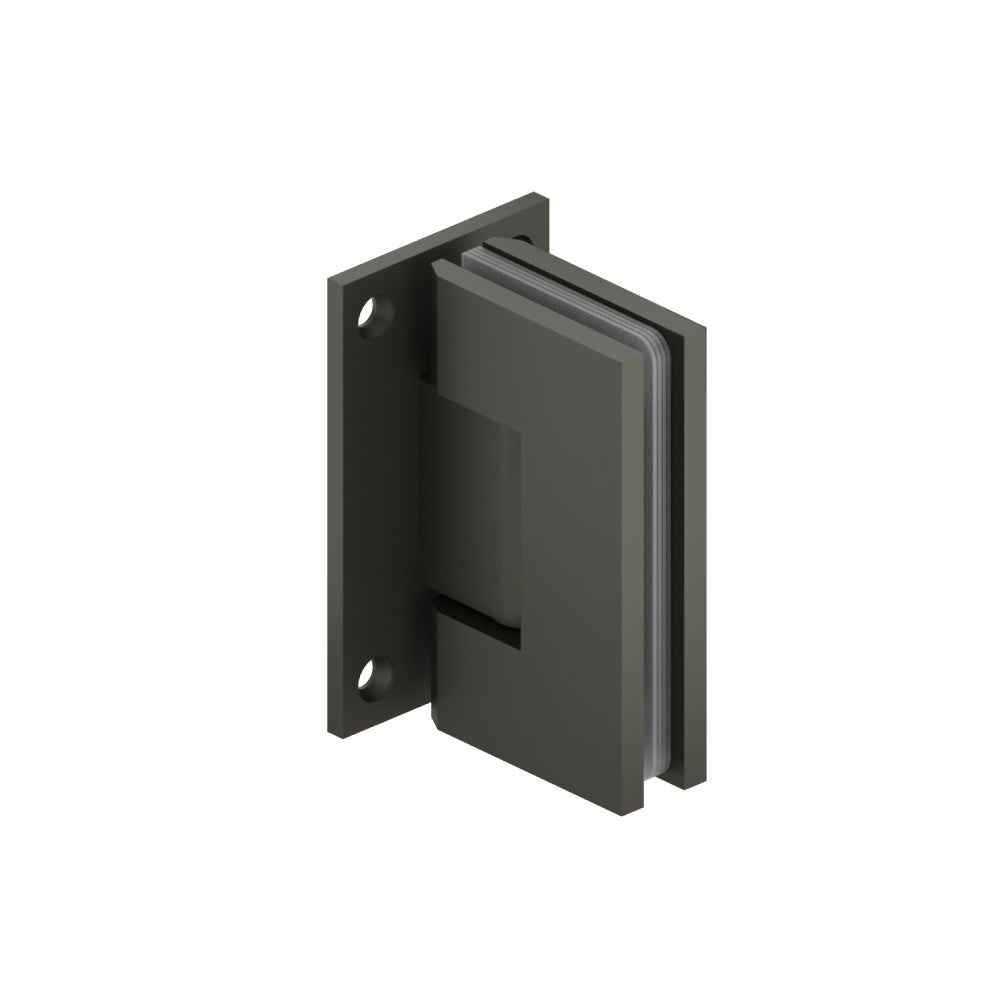 Flusso 90° Heavy Duty Wall-to-Glass Shower Door Hinge, Self-Centering – 10.WGH.5016