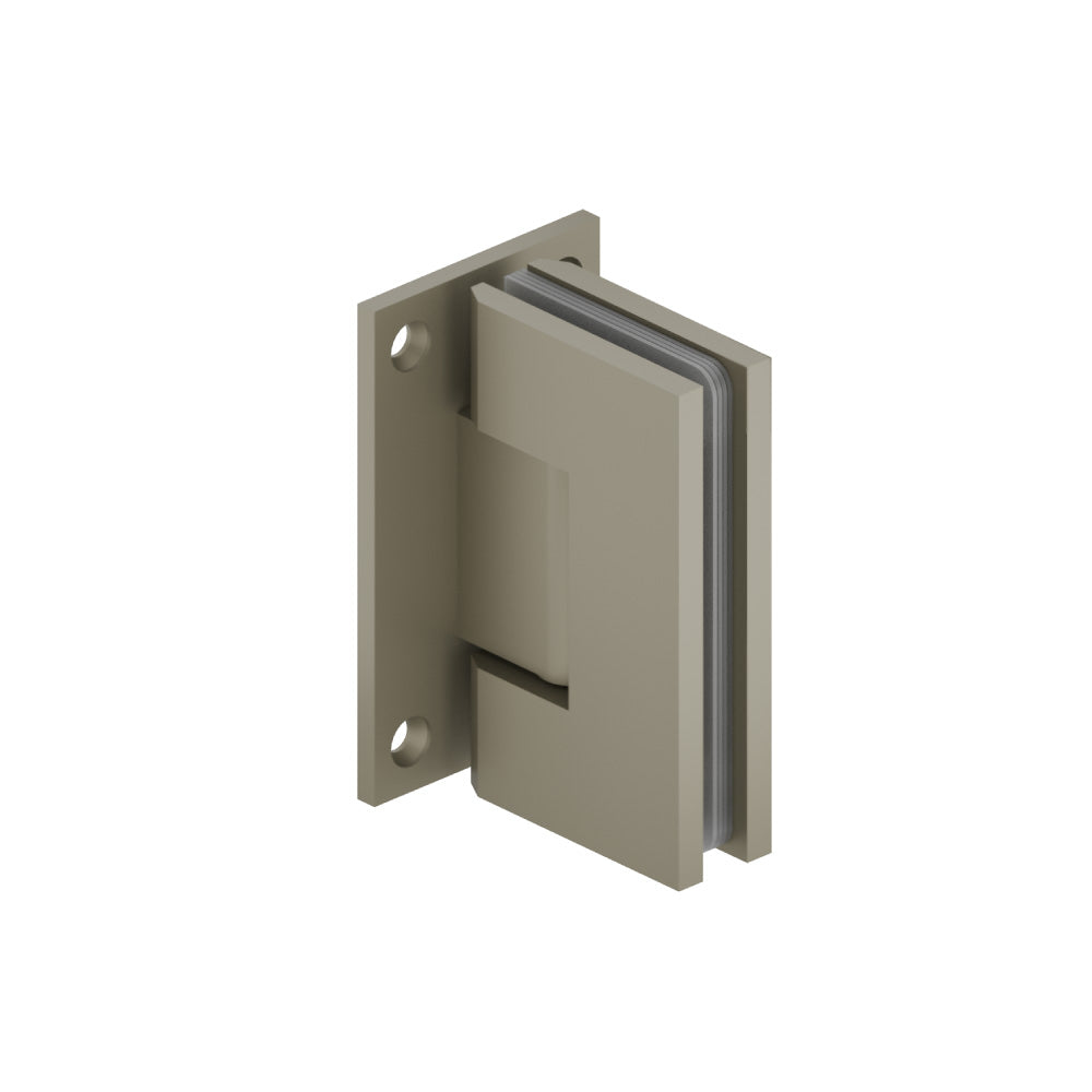 Flusso 90° Heavy Duty Wall-to-Glass Shower Door Hinge, Self-Centering – 10.WGH.5016