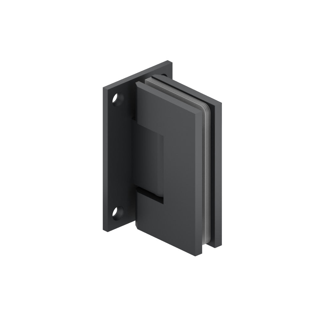 Flusso 90° Heavy Duty Wall-to-Glass Shower Door Hinge, Self-Centering – 10.WGH.5016