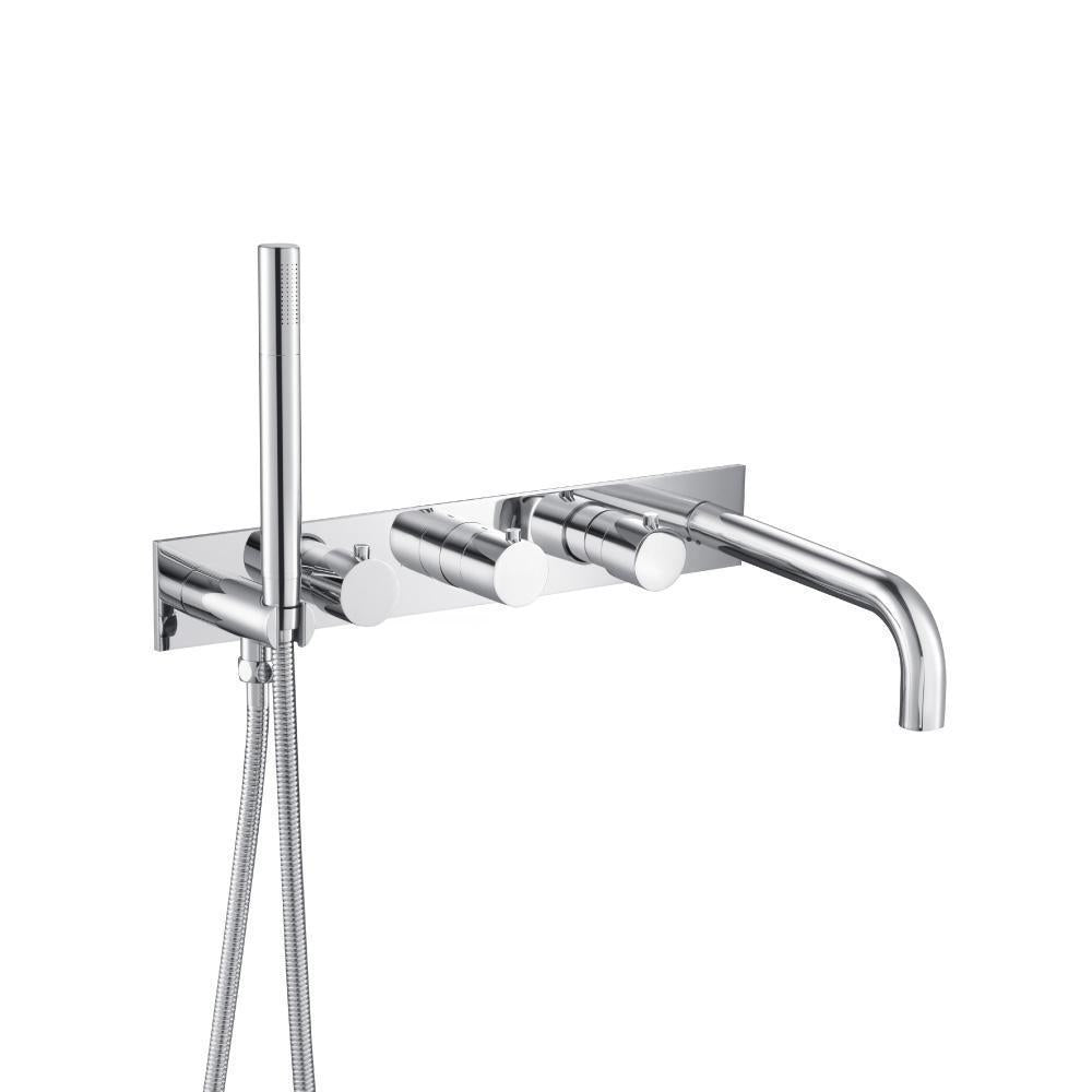 Flusso 100.2691 Wall Mount Tub Filler With Hand Shower