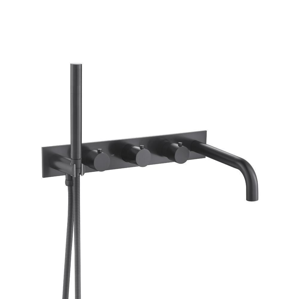 Flusso 100.2691T Trim For Wall Mount Tub Filler With Hand Shower