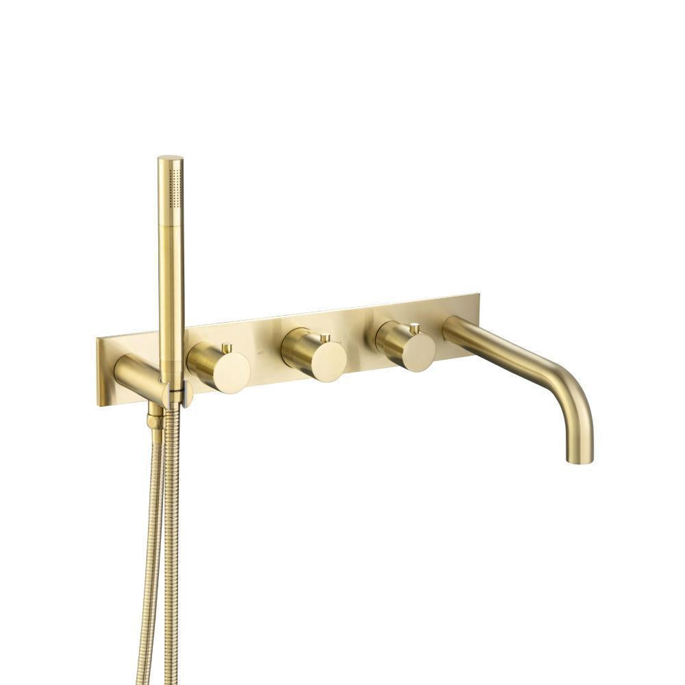 Flusso 100.2691 Wall Mount Tub Filler With Hand Shower