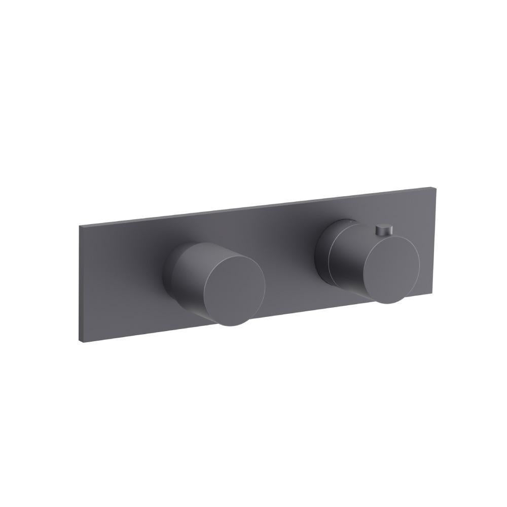 Flusso 100.2705 3/4" Horizontal Thermostatic Shower Valve & Trim - 3 Output