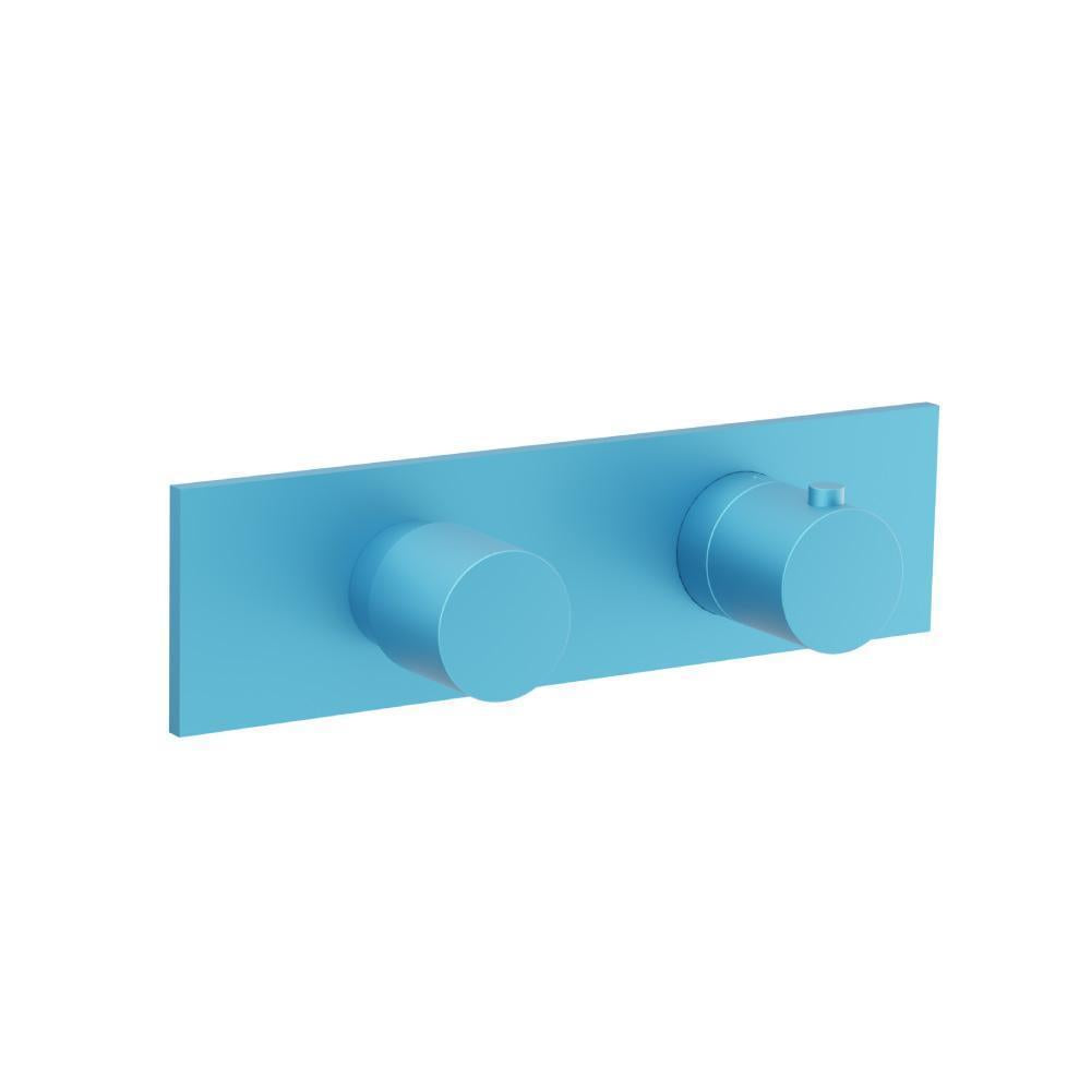 Flusso 100.2705 3/4" Horizontal Thermostatic Shower Valve & Trim - 3 Output