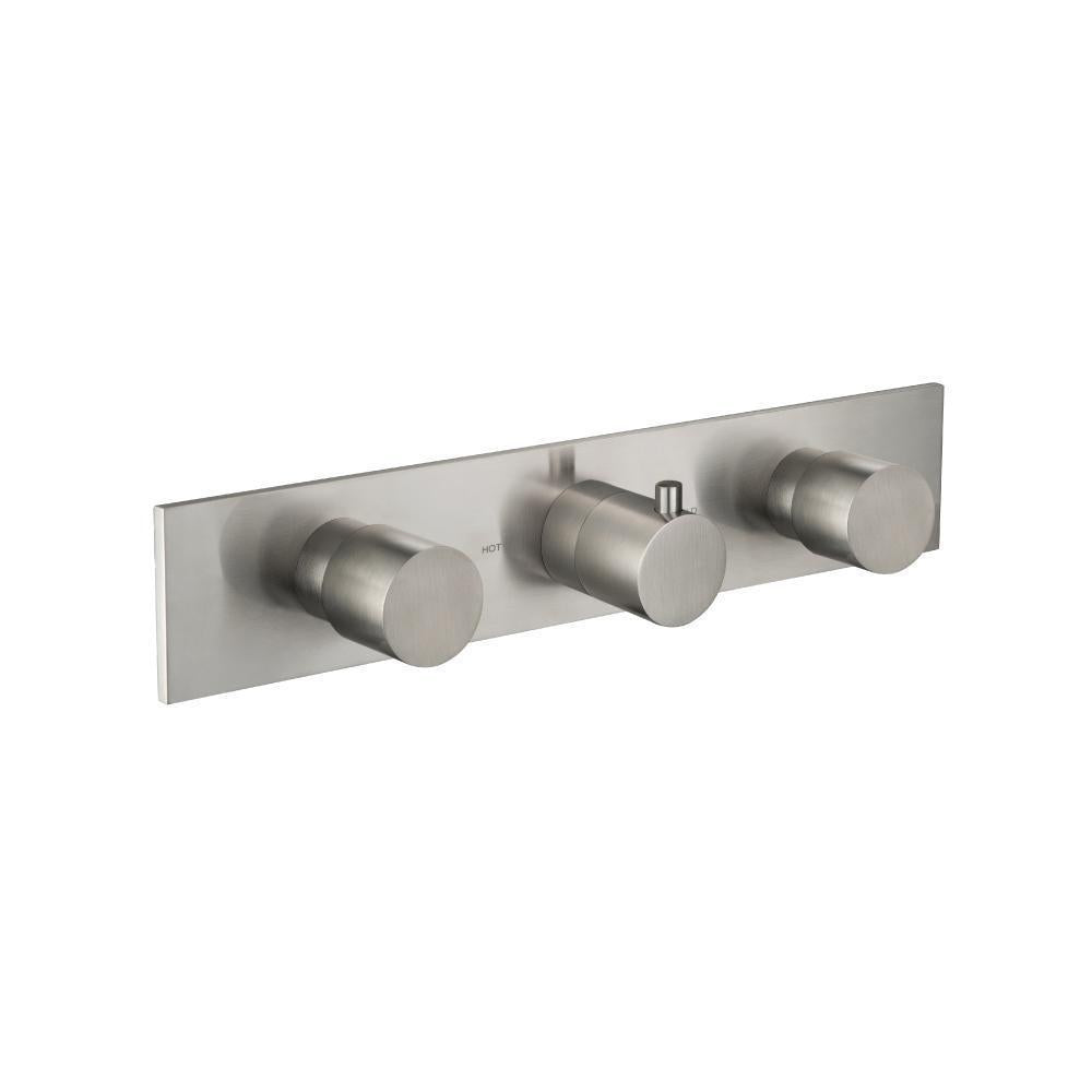 Flusso 100.2715T Trim For Horizontal Thermostatic Valve with 2 Volume Controls