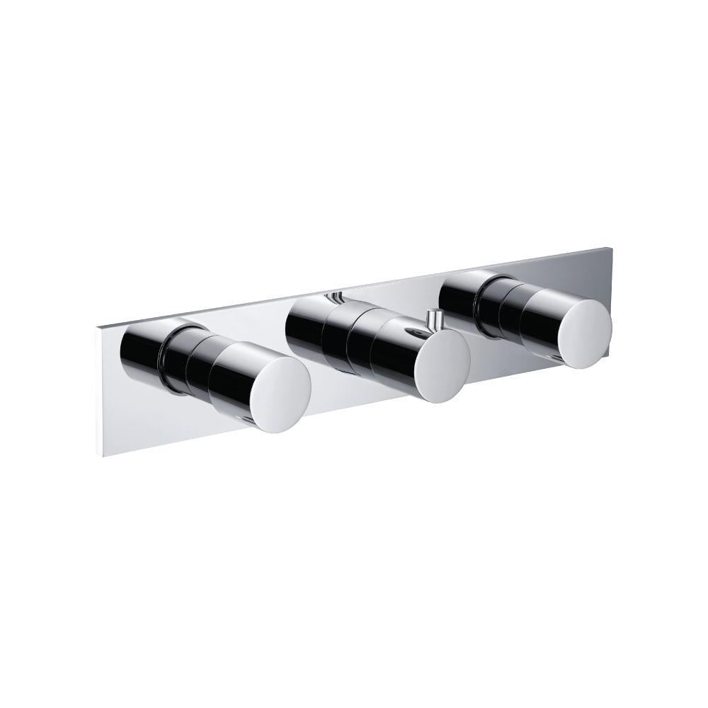 Flusso 100.2715T Trim For Horizontal Thermostatic Valve with 2 Volume Controls